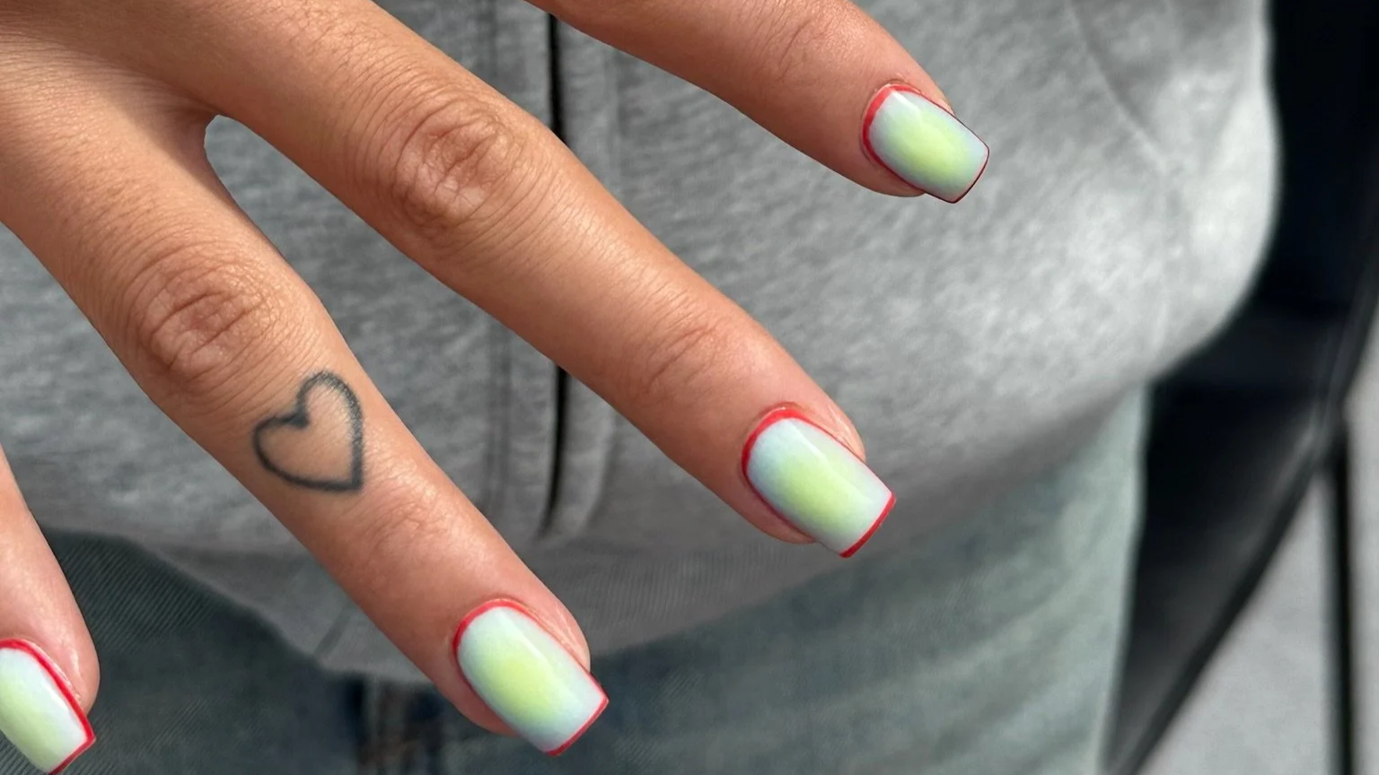 Russian manicure before and after nail transformation