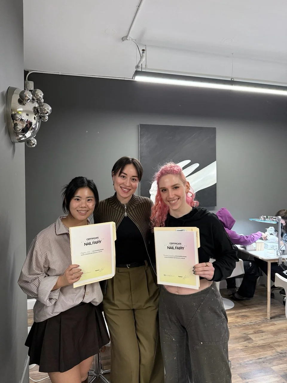 Nail Fairy School instructor teaching Russian manicure technique