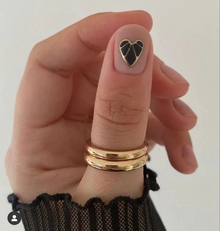 Quiet luxury Valentine's nails at Nail Fairy NYC — understated rose and burgundy manicure
