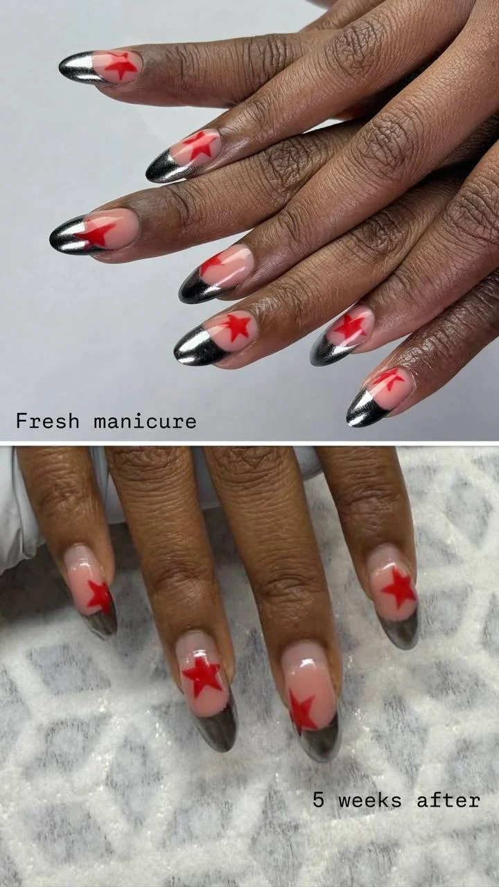 Russian manicure preparation with clean cuticle work for long lasting gel nails in NYC