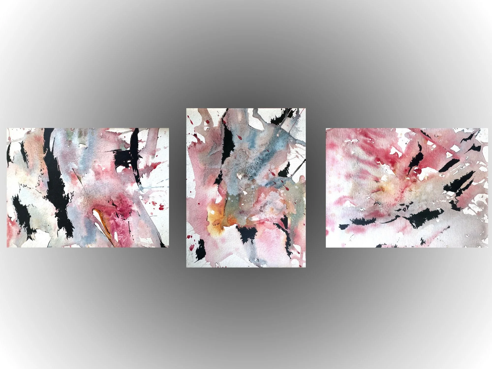 Love Letters, a collaborative exchange of watercolor, ink, and poetry