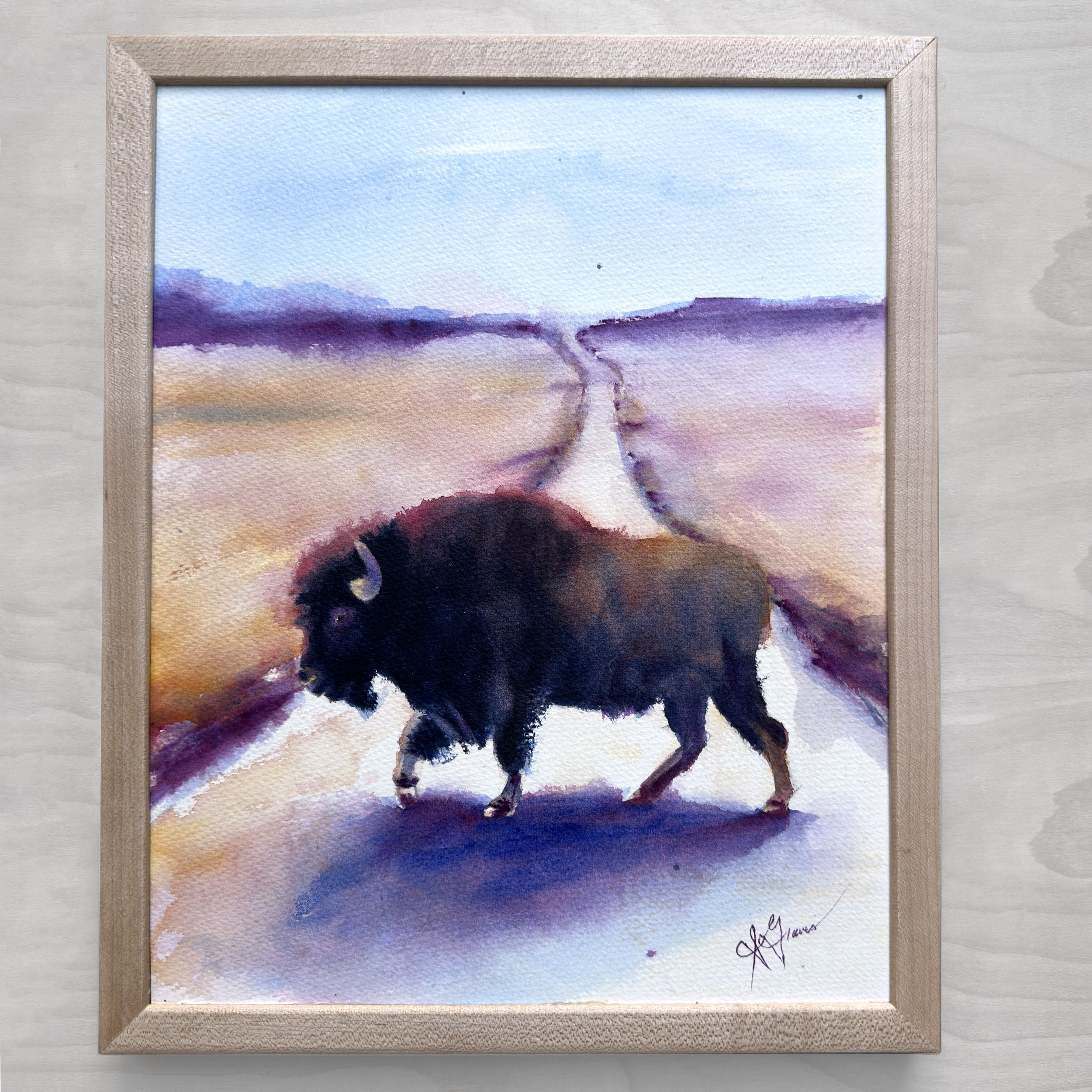Sarah-Graves-Bison-Watercolor-16x12 copy.jpg