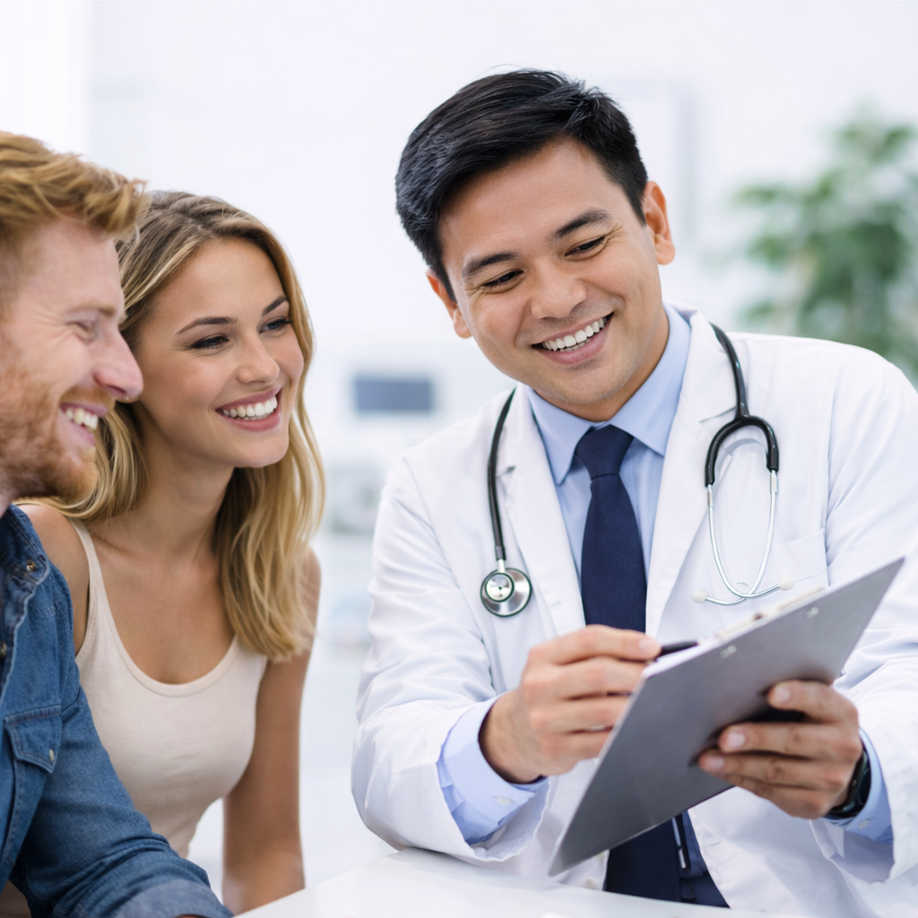 doctor at patients villa