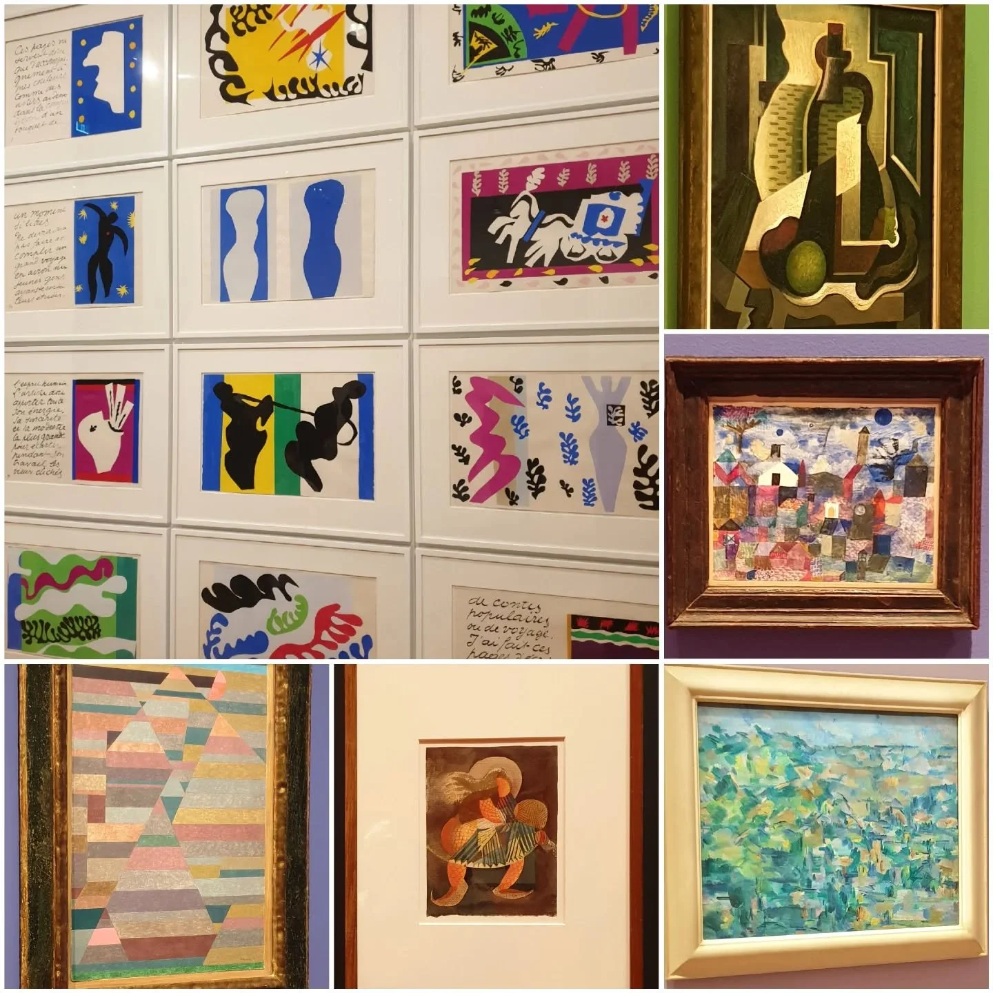 Some favourites from the Cezanne to Giacometti exhibit at the National Gallery of Australia in September... my absolute favourite was the bold, colourful, striking display of paper cutouts by Henri Matisse. 😊💗