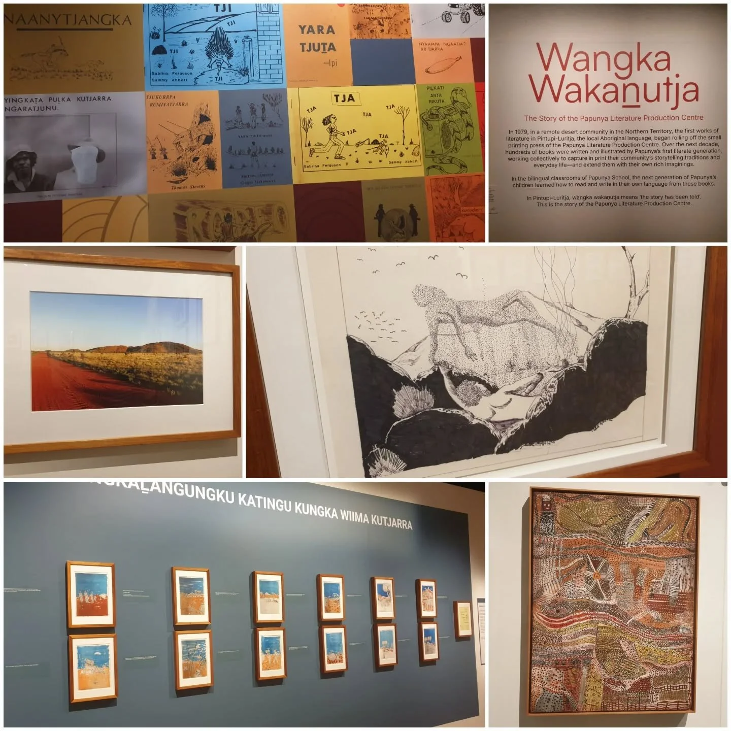 If you&rsquo;re in Canberra, I really recommend visiting the National Library to see the exhibit Wangka Wakanutja: The Story of the Papunya Literature Production Centre... so inspiring to see how a First Nations community captured so many of their st