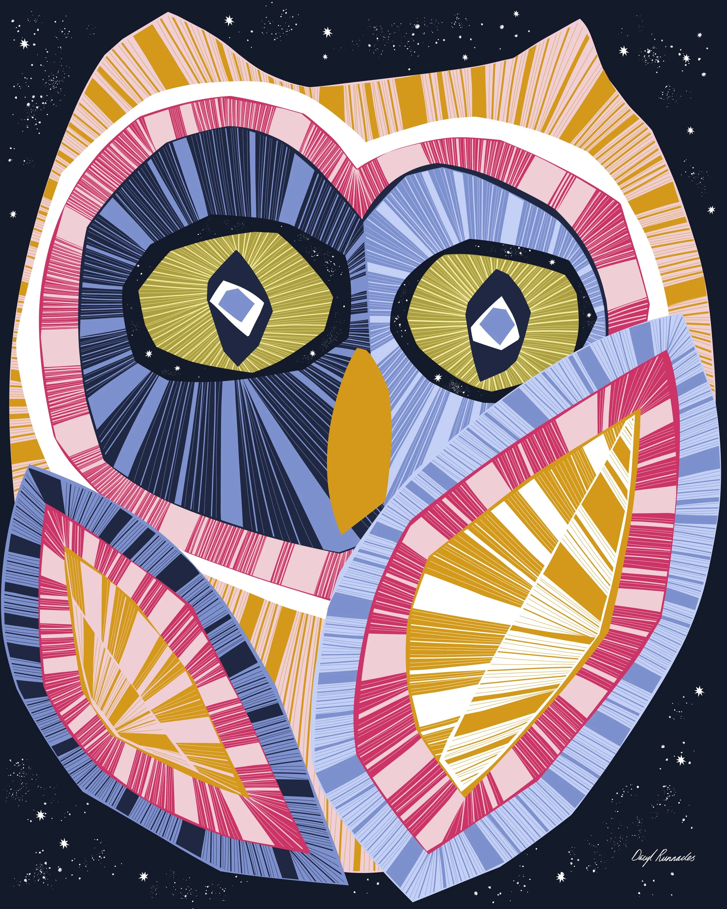 Illustration - Cosmic Creatures 2 - Cosmic Owl copy.jpg