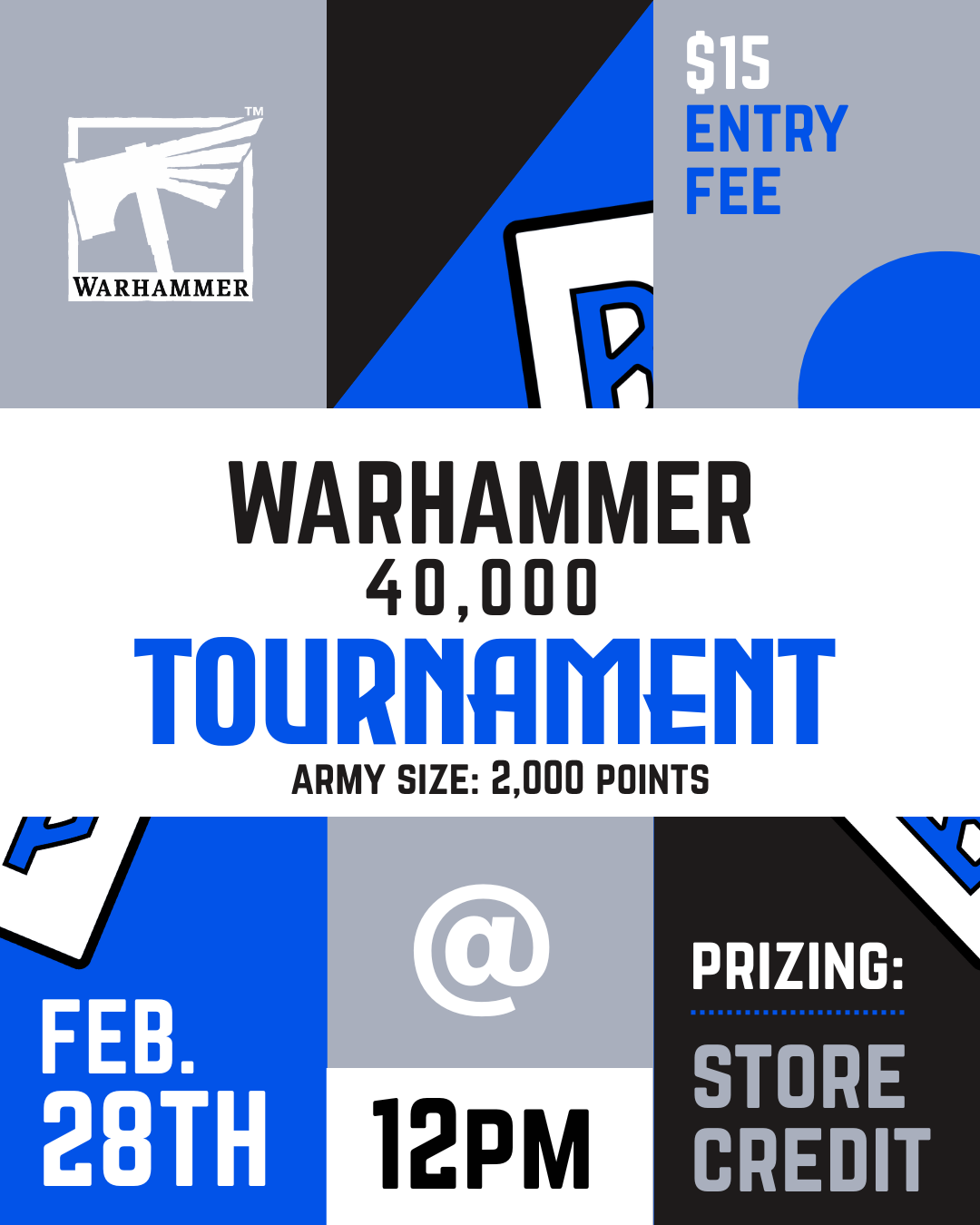 40k 2000pt Tournament