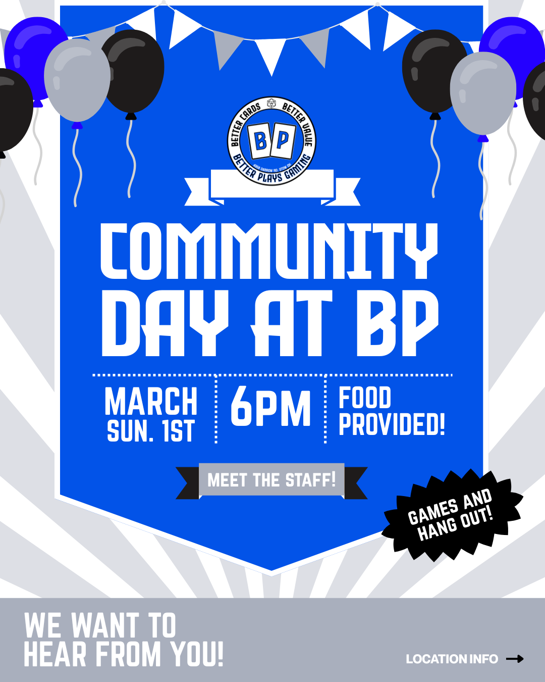 Community Day/3 Year Anniversary Party