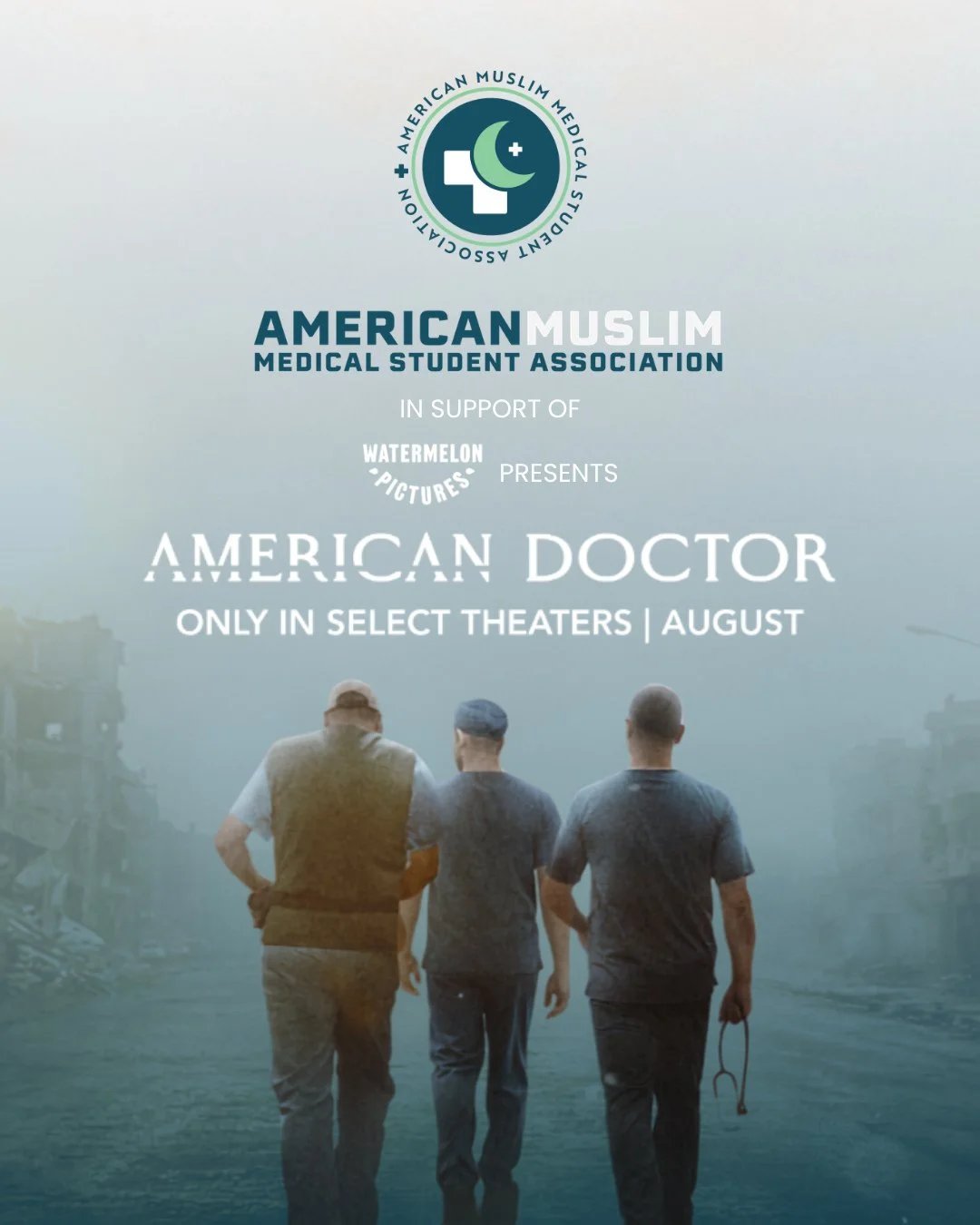 🎬 AMERICAN DOCTOR is coming to theaters! 🩺

In support of @watermelonpictures and American Doctor, the American Muslim Medical Student Association (AMMSA) is excited to share upcoming screenings and special Q&amp;As featuring the film&rsquo;s direc