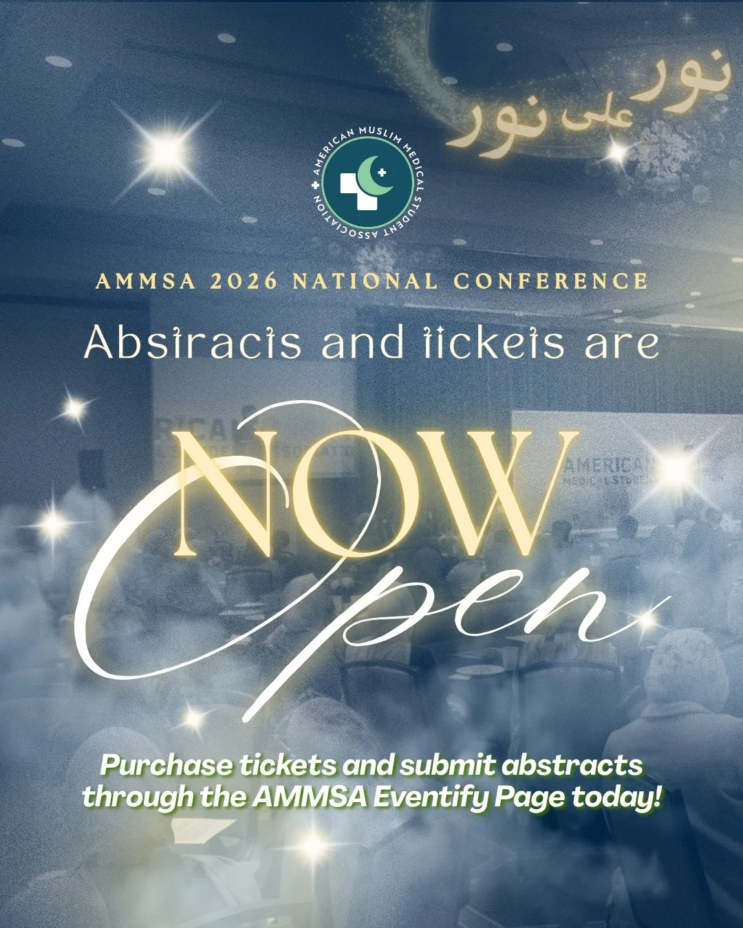 ✨ Registration and abstract submissions for the 2026 AMMSA National Conference are officially OPEN for medical students only! Physicians, please be on the lookout for more details soon! ✨⁠
⁠
🎟️ Early Bird Special: The first 120 attendees to register