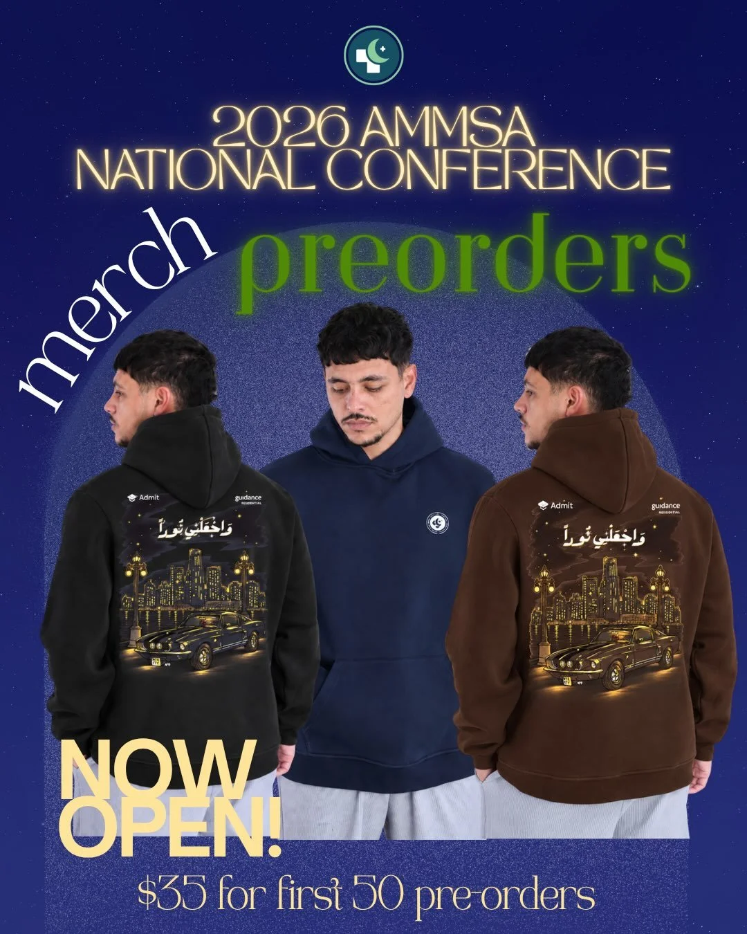 AMMSA National Conference Merch Pre-orders are NOW LIVE! ✨💫⭐️

$35 for the first 50 orders, $45 in person 

The Light Upon Light merch is an ode to Michigan and this year&rsquo;s conference theme, incorporating local details:
&bull;⁠ ⁠Ford Shelby GT