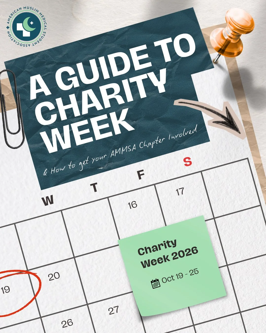 🌍💚 Charity Week 2026 is right around the corner!⁠
From October 19&ndash;25th, Muslim communities around the world will come together for a week dedicated to giving back, supporting meaningful causes, and making a lasting impact. Whether through fun