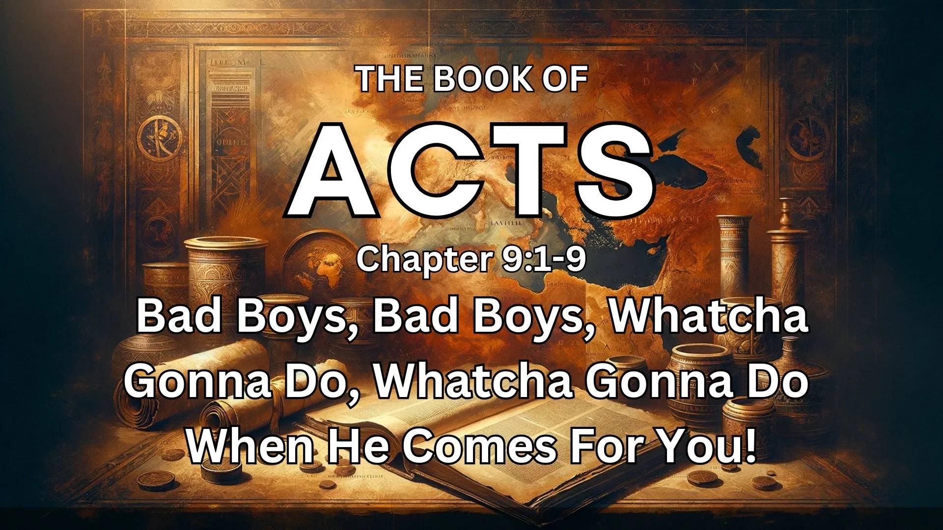 Bad Boys, Bad Boys, Whatcha Gonna Do, Whatcha Gonna Do, When He Comes For You | Acts 9:1-9 | Pastor Bill Schneider