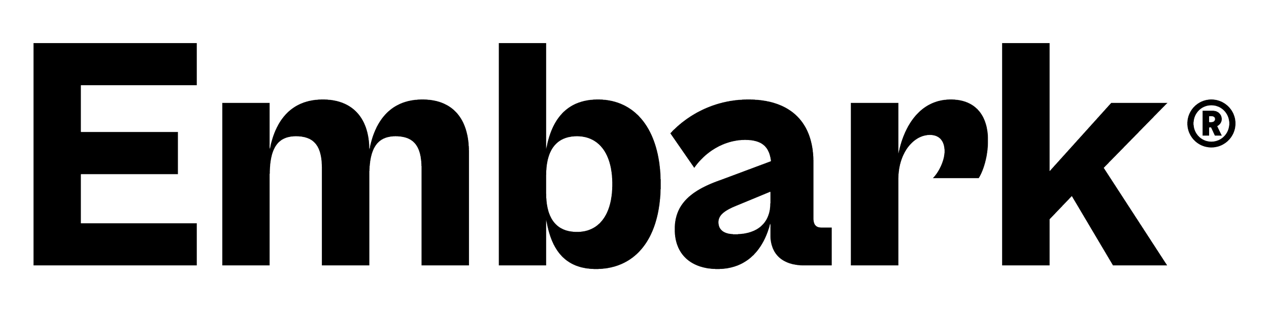 Black and white logo of Ambark in large bold letters with a registered trademark symbol.