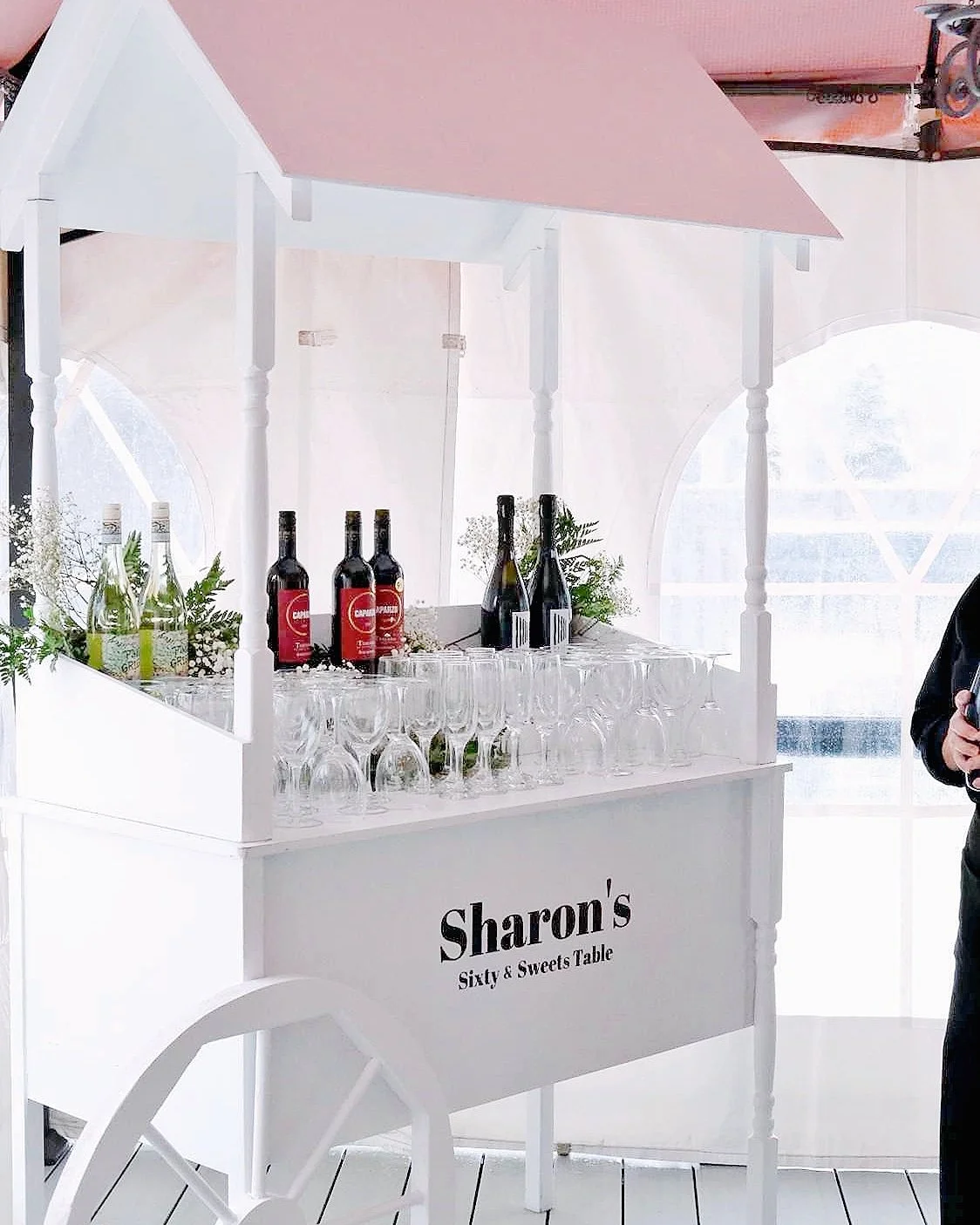 60th Birthday Celebration Bar Cart