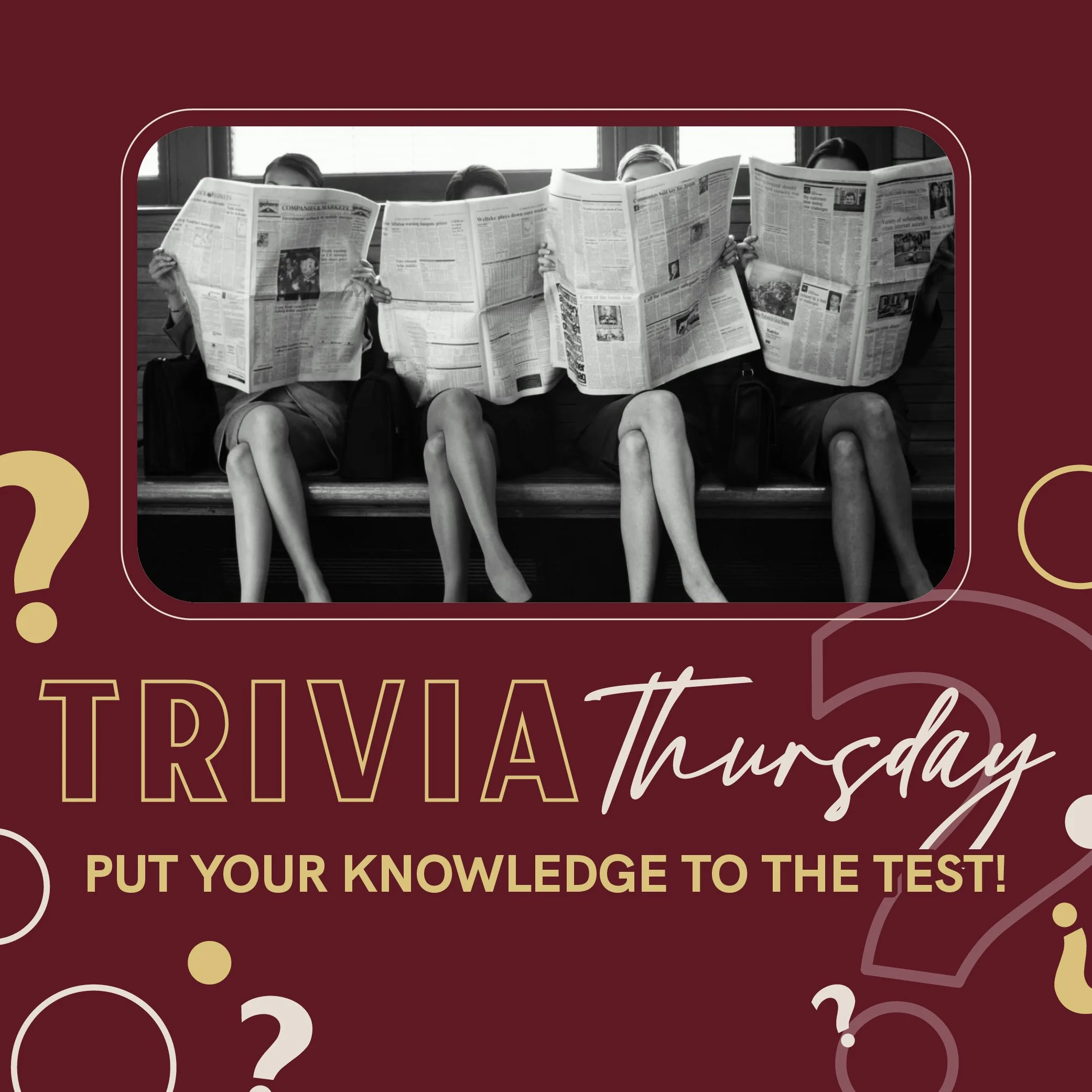 Trivia Thursday - Returns January 8th