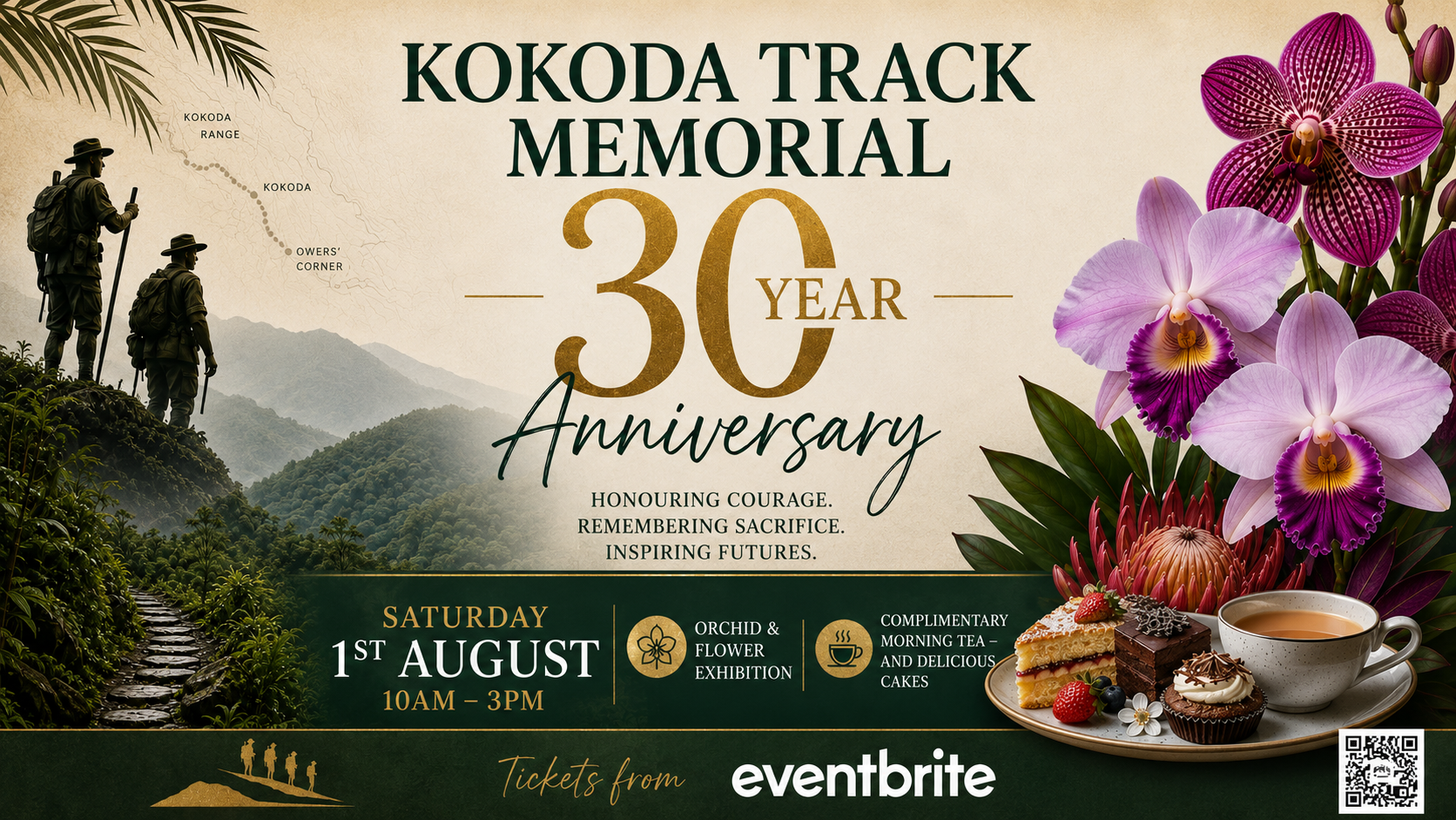 Orchid an Flower Exhibition at Kokoda Memorial Walkway