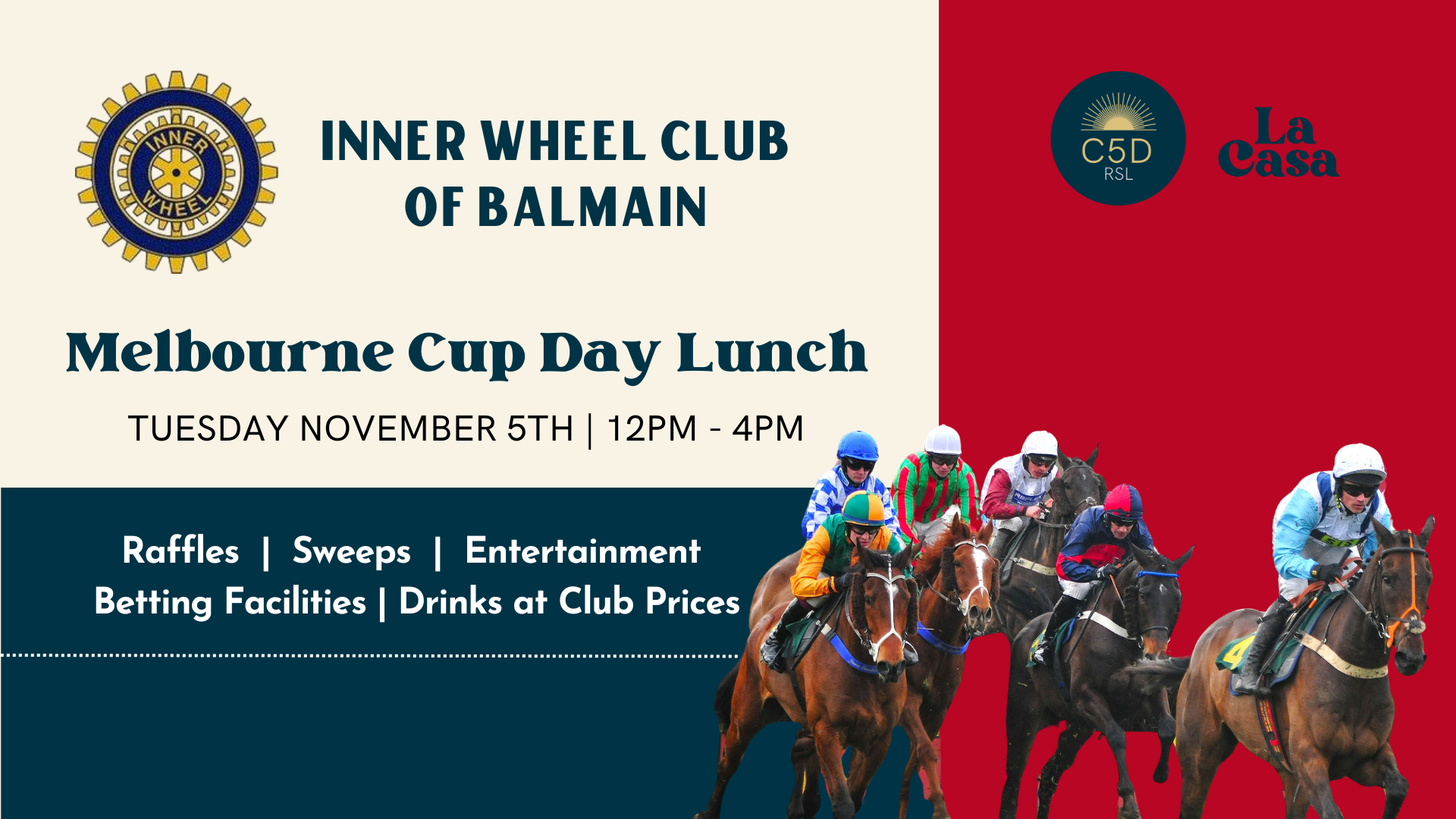 Inner Wheel Club of Balmain Melbourne Cup Day Lunch — Club Five Dock RSL