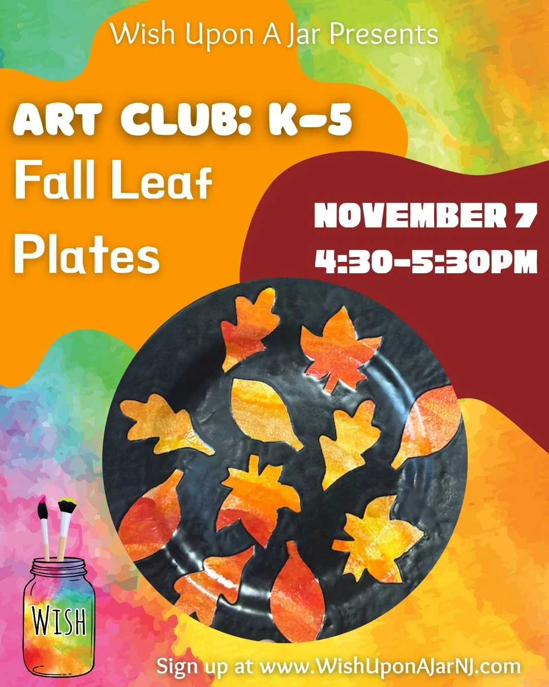 Our November Art Club schedule is up and open for sign ups! Hit the link in our bio to secure your spot 🎨