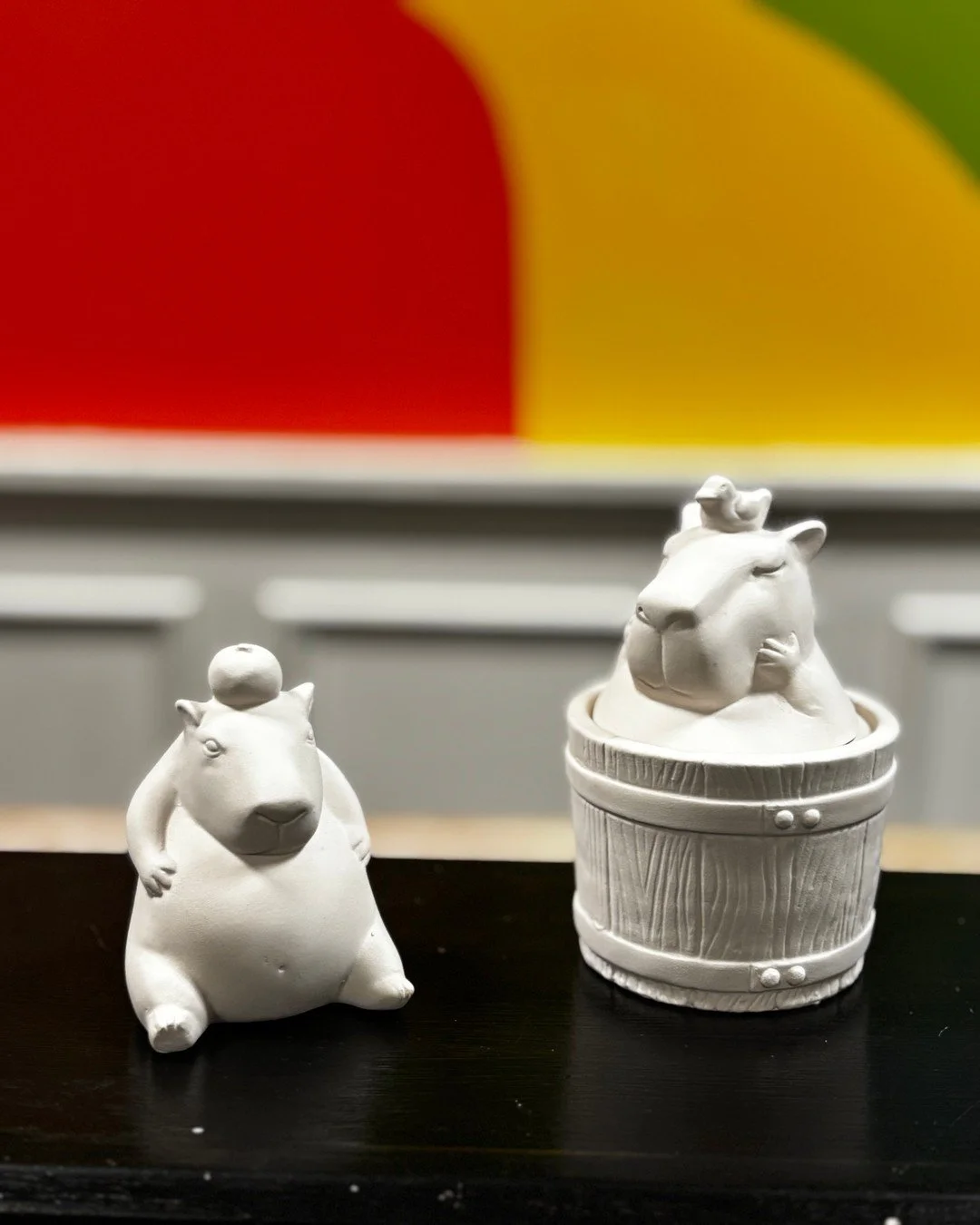 Our new capybara ceramics are so cute they deserved their own post! 🎨