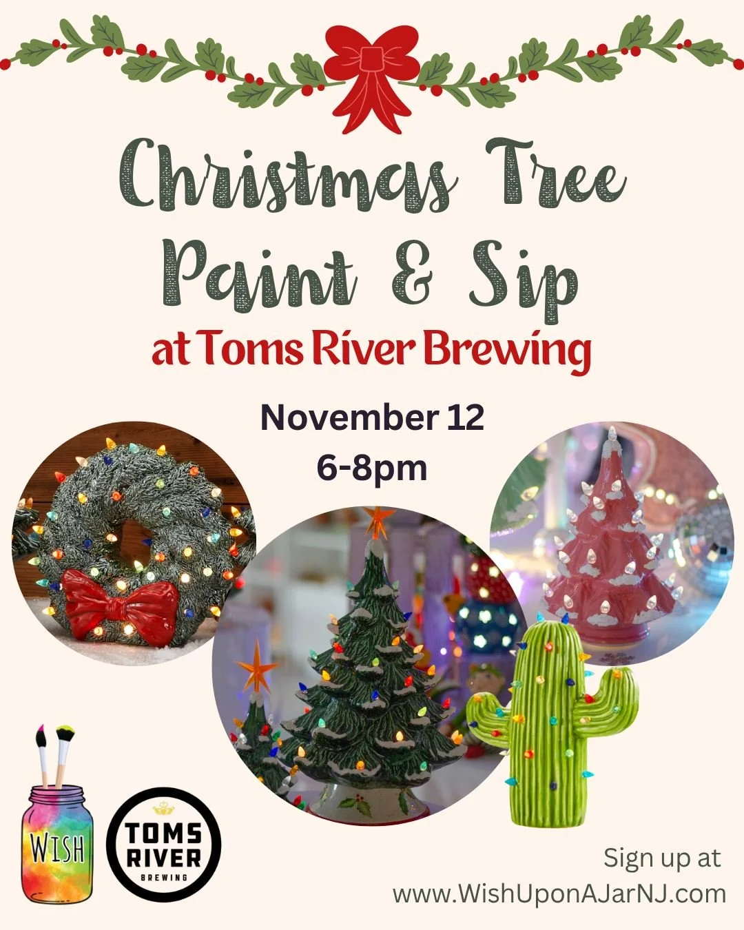 It's almost that time already! Our first Christmas Tree event of year will be happening at our good friends @tomsriverbeer 🎄🍻 Tickets are already selling for this one and space is limited, hit the link in our bio to get yours 🎨