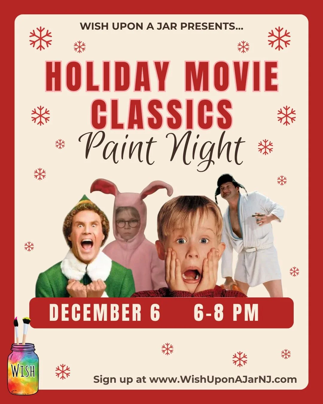 Beginning of December- join us to make ceramics inspired by some of your favorite holiday movies. Easy to use sticker stencils, fun samples for inspo, and the merriest of vibes 🎄 Space is limited, sign up link in bio!