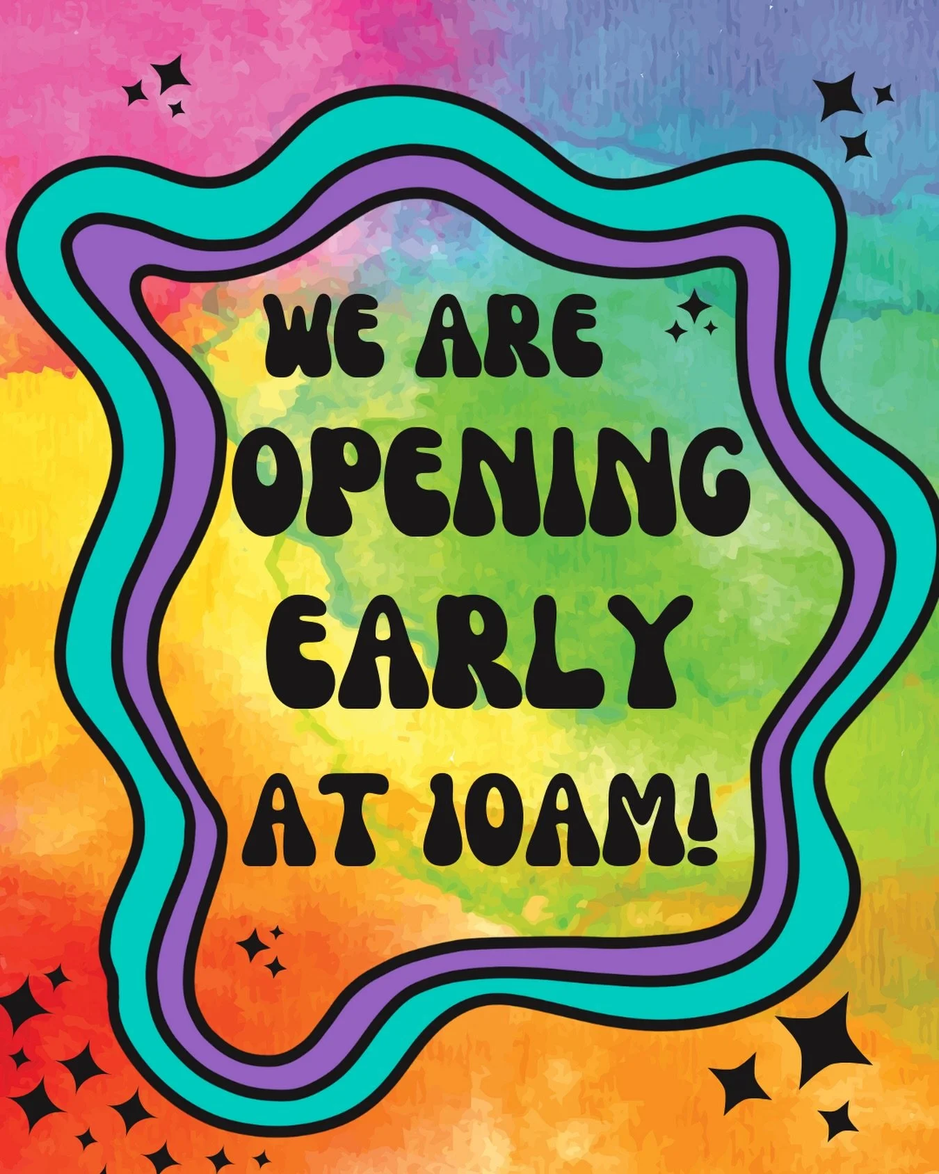 We&rsquo;re opening early today (MLK day), stop in anytime from 10-6 to paint 🎨