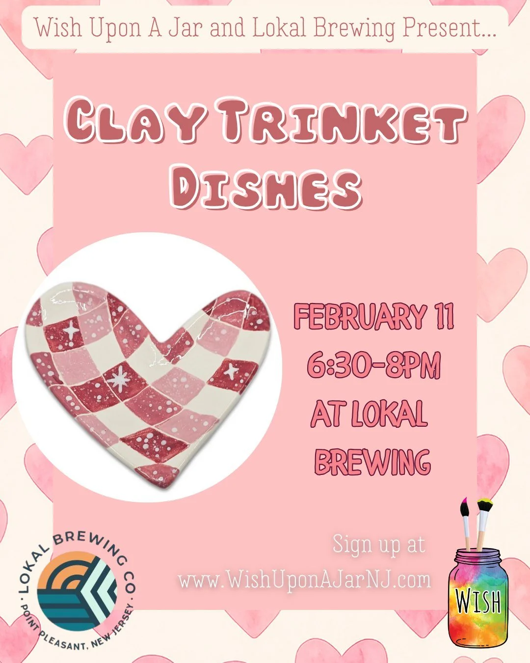 We're so excited to be back with our friends at @lokalbrewco to bring you our first ever sculpt &amp; sip! Join us to make your own trinket dish out of clay - no experience necessary. We'll have a variety of shapes and textures to choose from, and ou