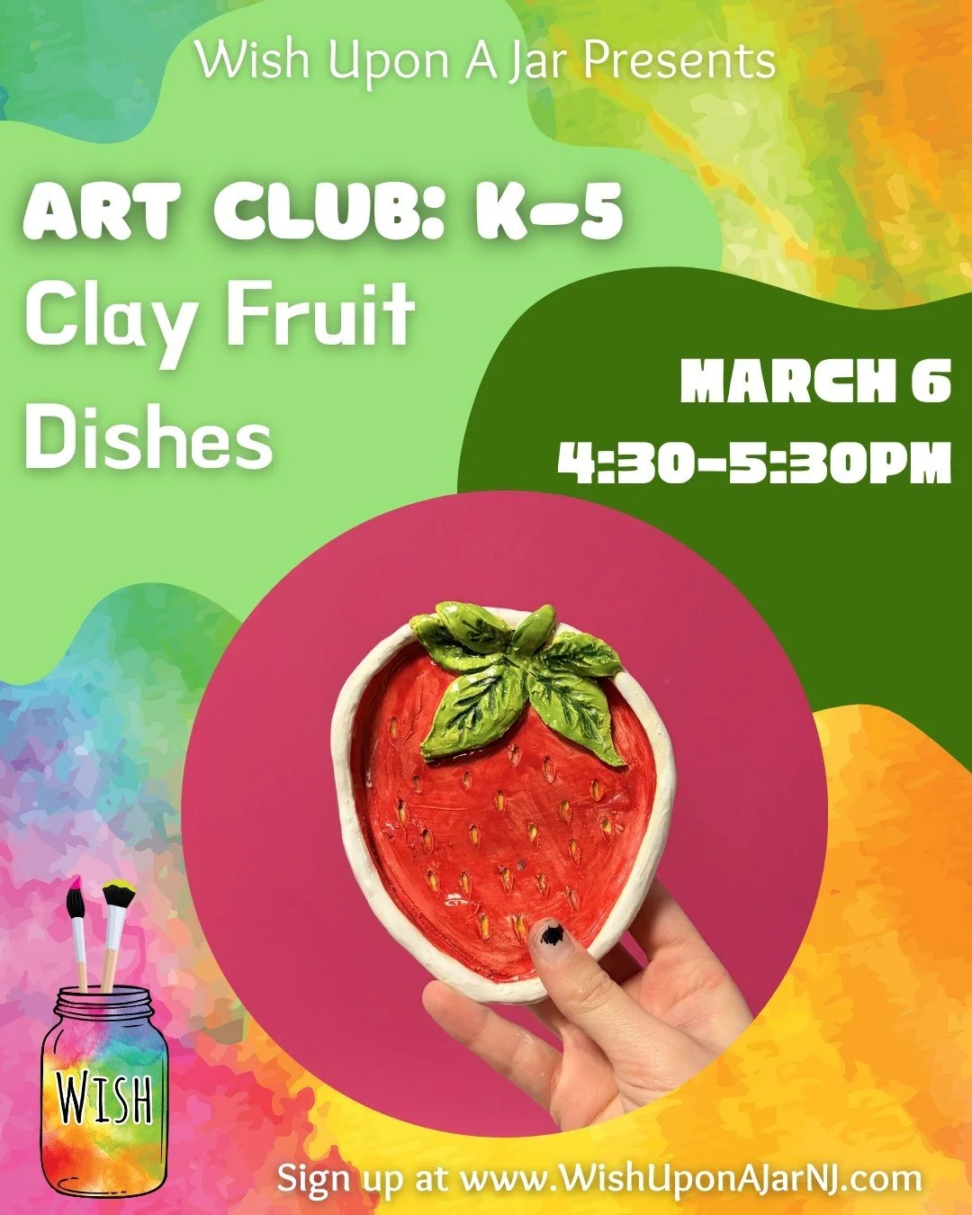 Our March Art Club schedule is up &amp; open for sign-ups! Head to the link in our bio to sign up 🎨
