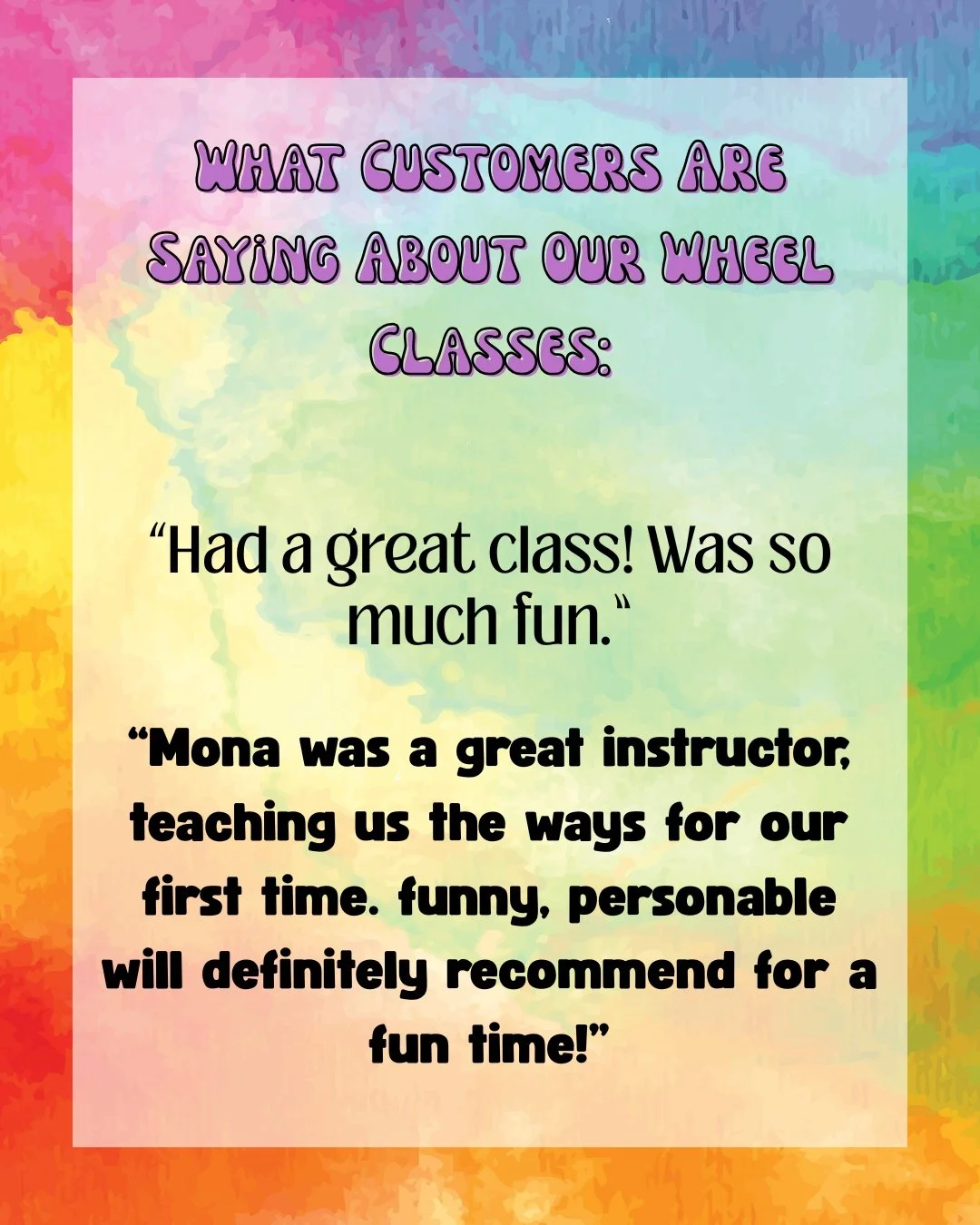 We&rsquo;ve been getting great feedback from our wheel classes! Interested in trying out the pottery wheel? Sign up for one of our try-it classes or one of our six week sessions 🎨