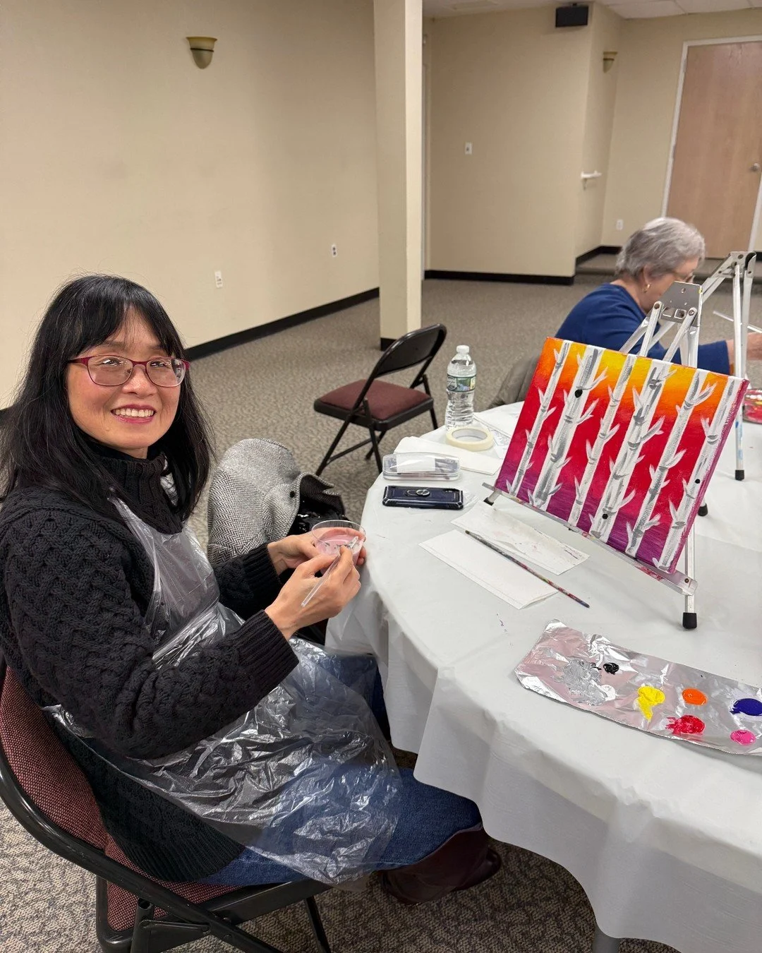 We always have the best time painting with our group at Manchester senior services! Check out some of these masterpieces 😍 We offer group events, at our location or yours- ceramics, canvas, clay, glass and more 🎨