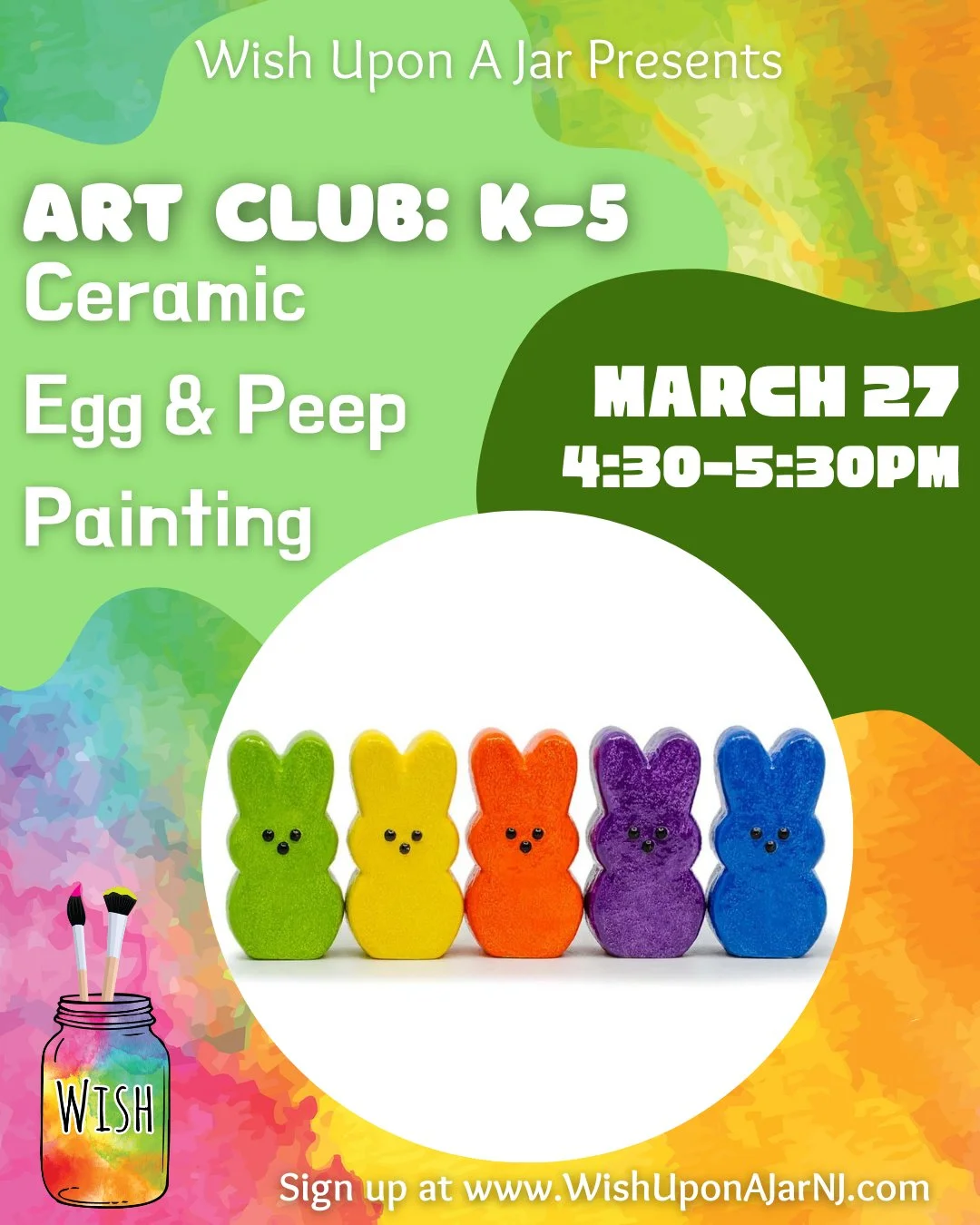 There's one more Art Club session left for March! Spots are filling up quickly, head to the link in our bio to sign up 🎨