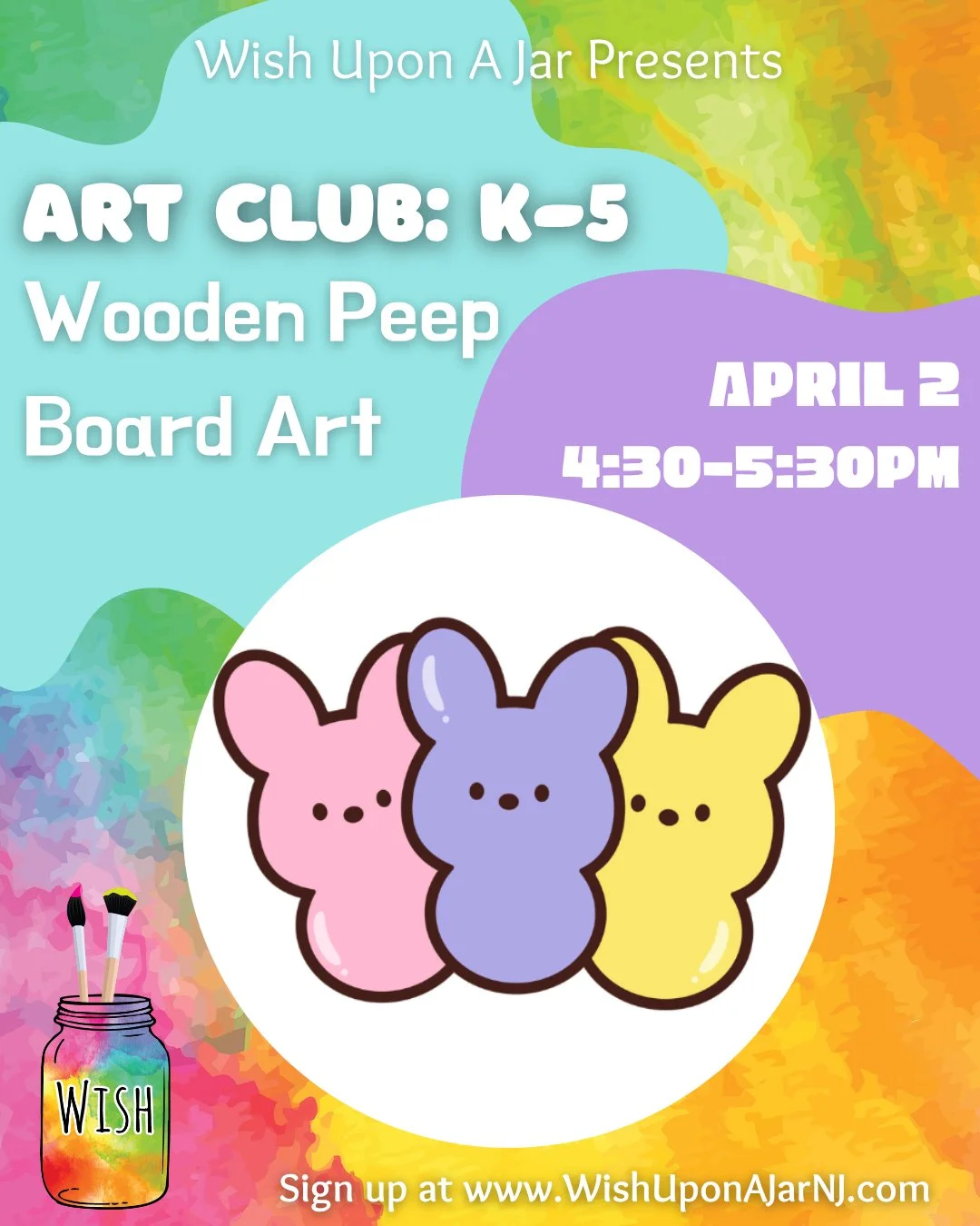 Our April Art Club schedule is up and open for sign-ups! Head to the link in our bio to sign up 🎨