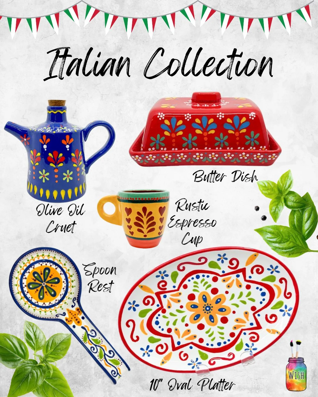 Introducing our new Italian collection- inspired by tradition and made in Italy 🇮🇹🎨