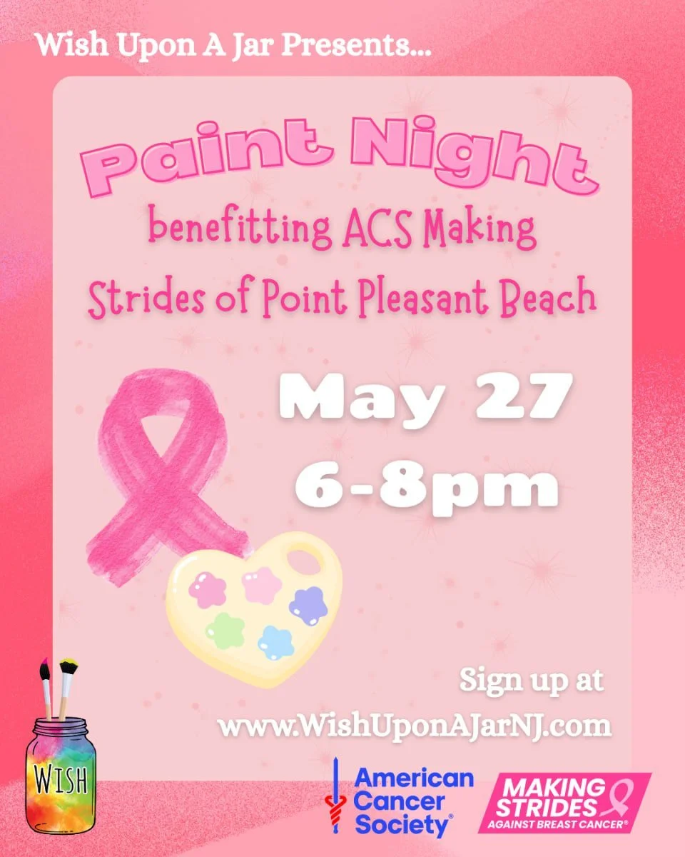 We still have spots left for our Paint Night benefitting the American Cancer Society! Join us for a relaxing night of painting while raising money for a good cause. 100% of your ticket cost, as well as 10% of all ceramic sales made during the event w