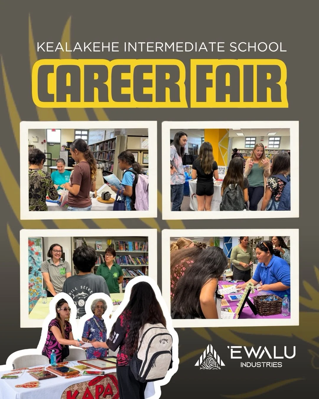 With 35 companies and organizations represented by over 80 industry professionals, students of @kealakehe_intermediate were able to see real career pathways and possibilities for their futures at the 2026 KIS Career Fair!

Mahalo to all of our commun