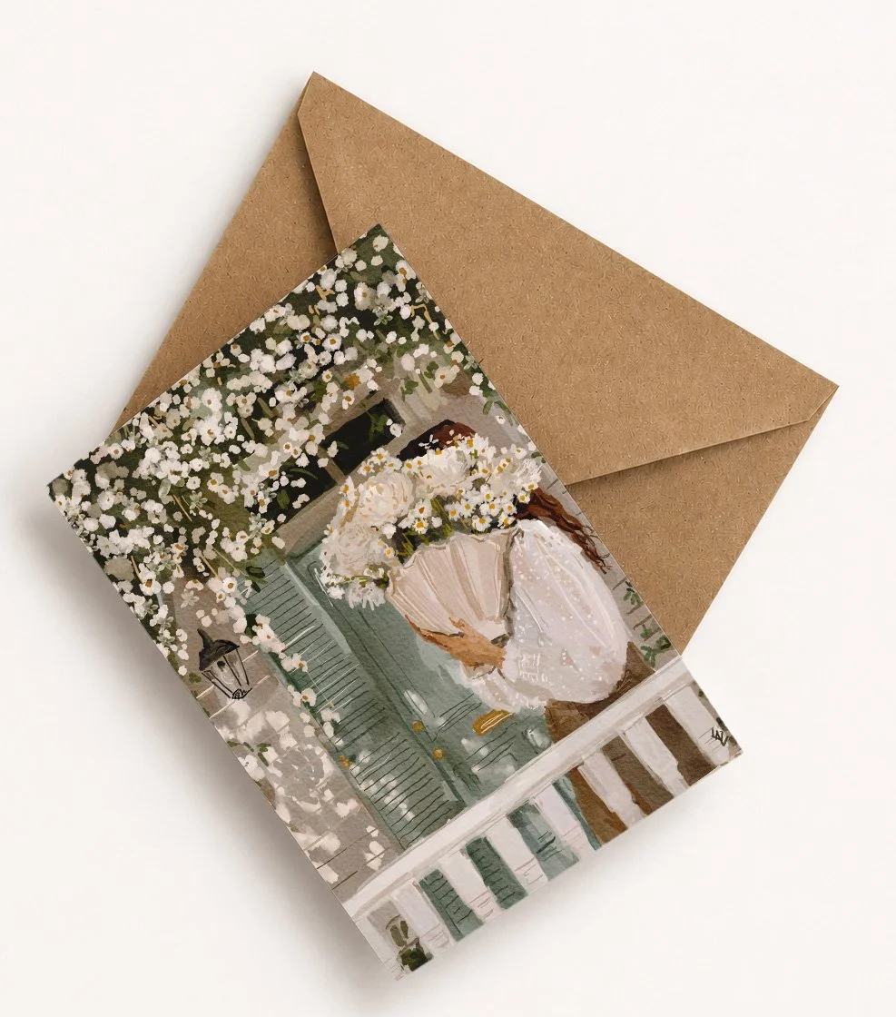 Postcard White Spring