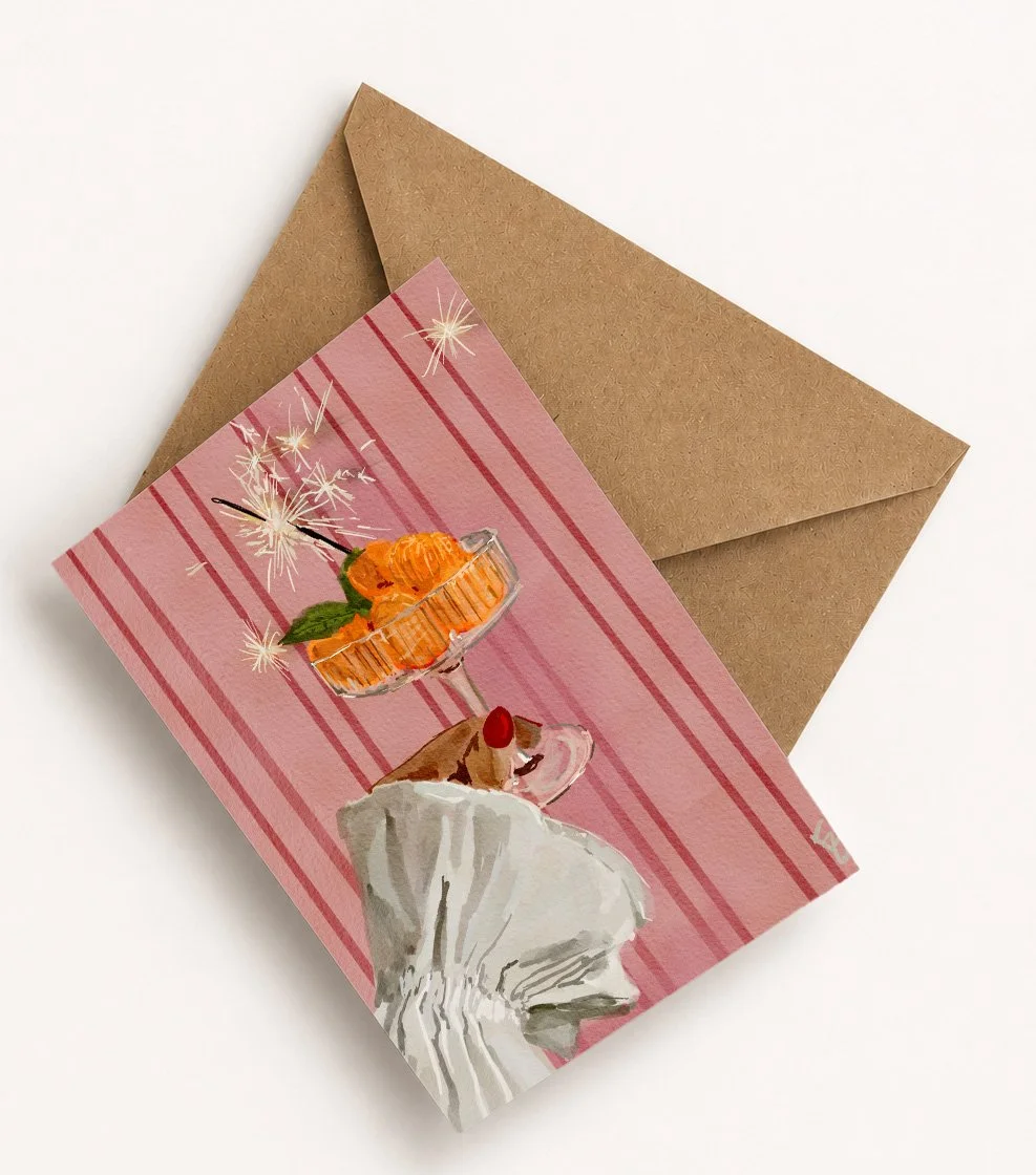 Postcard Festive Tangerine