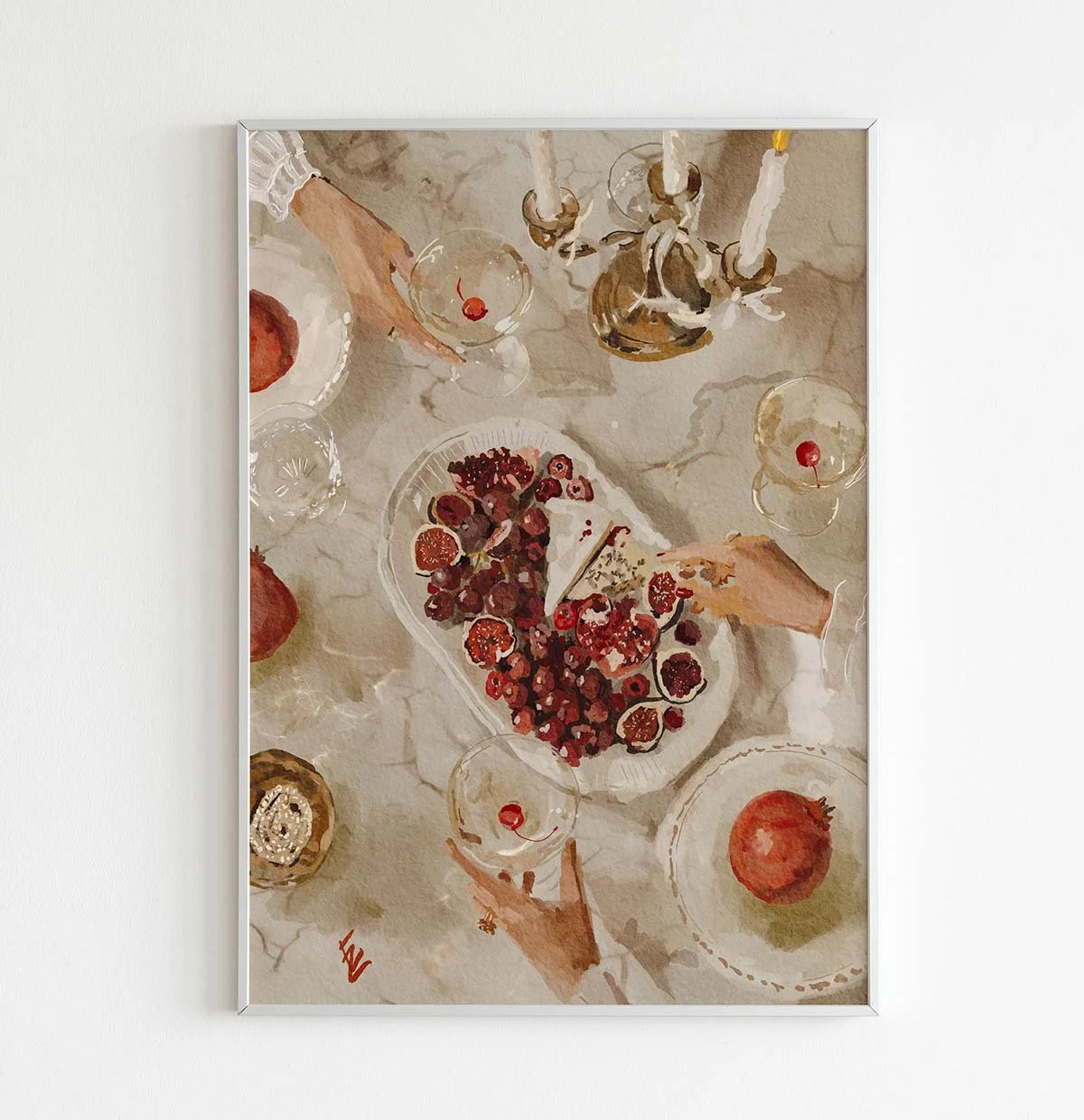 The white table