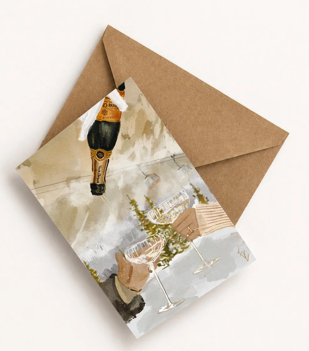 Postcard Winter Champagne