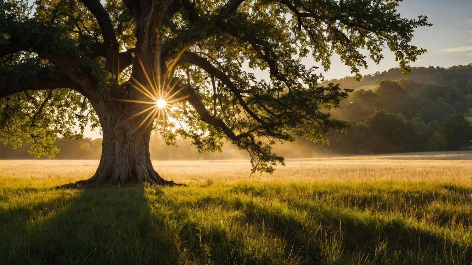 A tree at sunset, a sense of calm and letting go