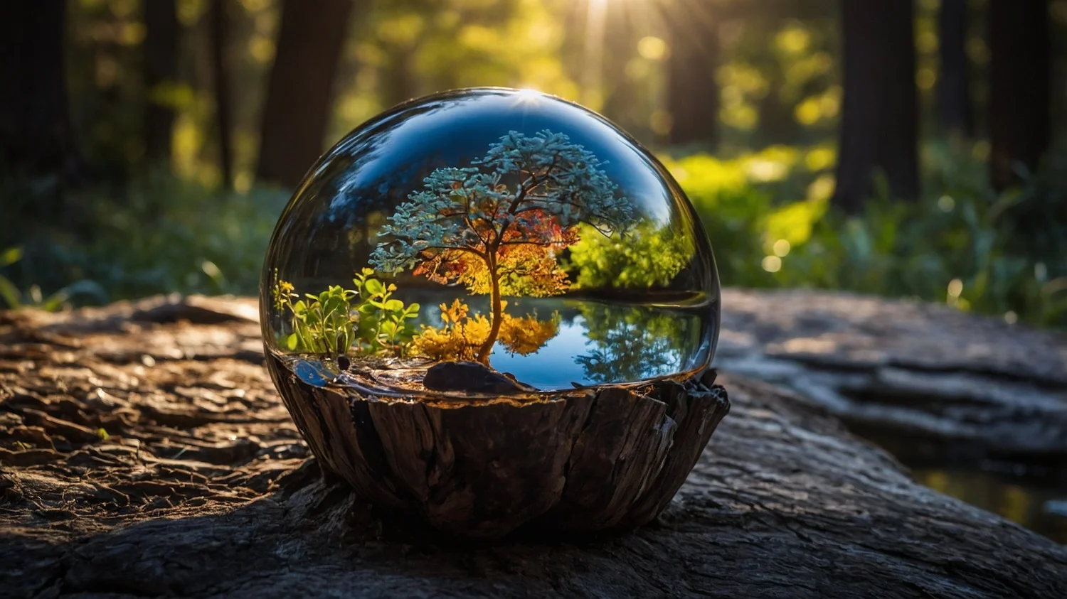 A calm, reflective image representing the mind at ease