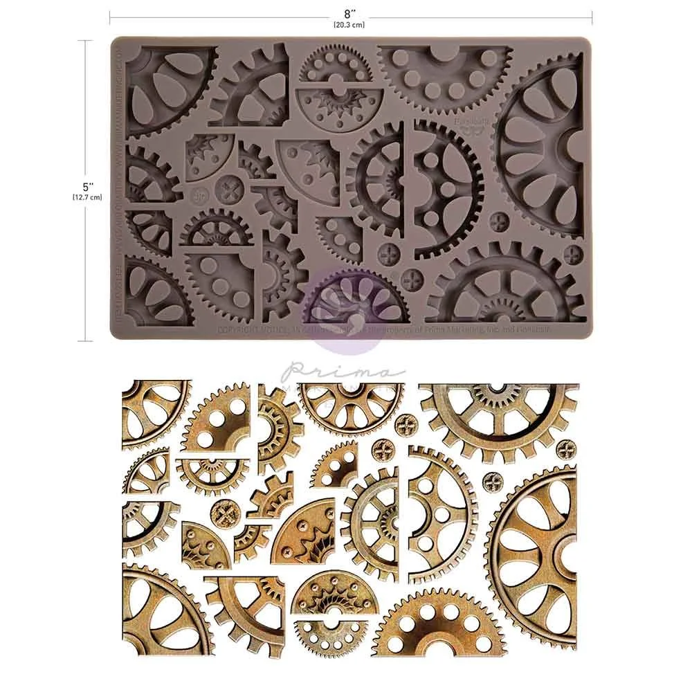Prima - Finnabair Decor Moulds - Halves & Quarters - 5" x 8" x 8mm