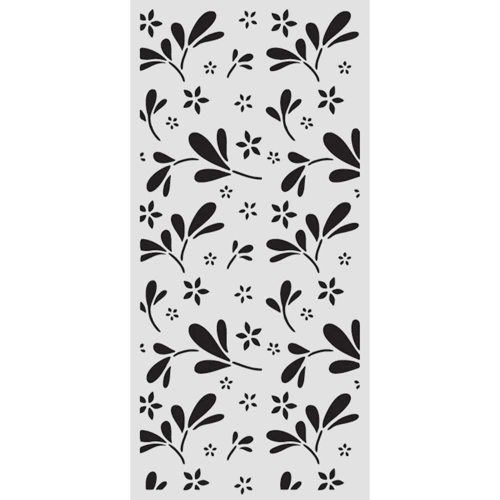 Stamperia - Family - 12 x 25cm Stencil - Big Flower Pattern - KSTDL143