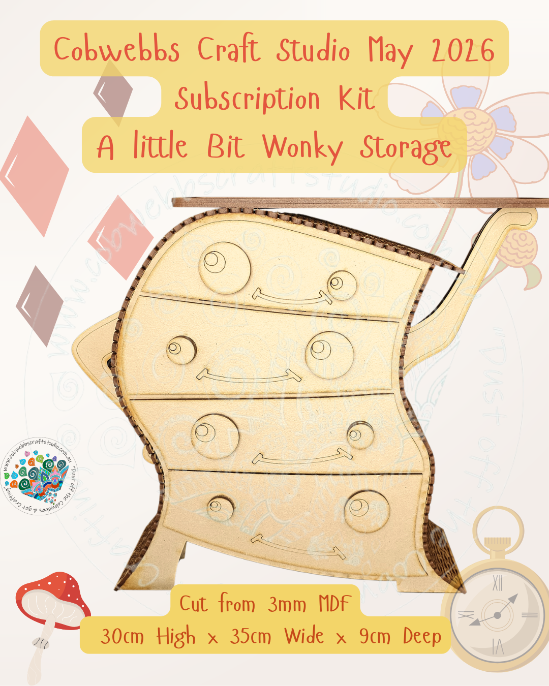 Cobwebbs Craft May Subscription Kit Now Available for Pre-order