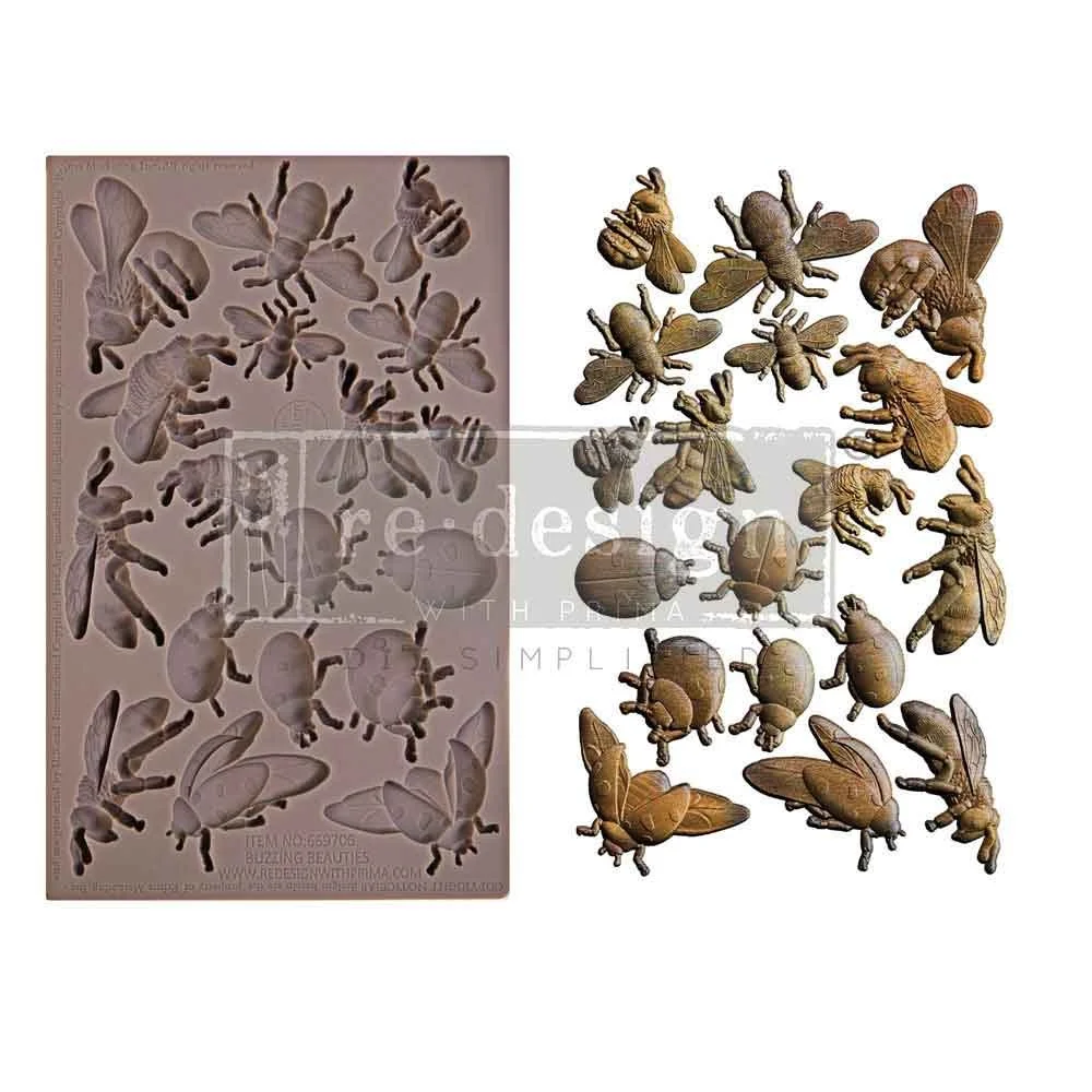 Prima - Decor Moulds - Buzzing Beauties - 5" x 8" x 8mm