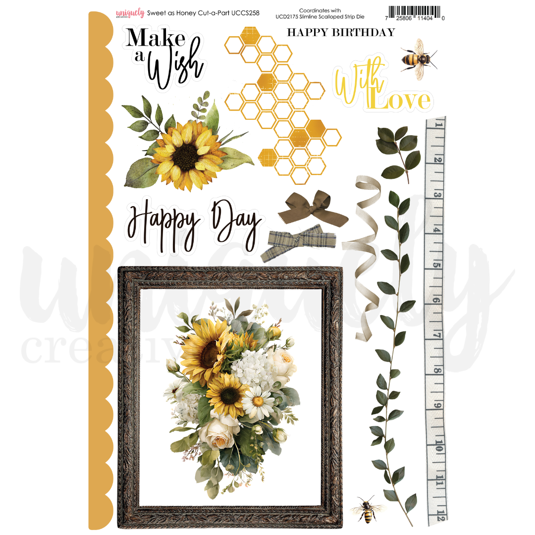 Uniquely Creative - Sweet as Honey - Cut-a-Part Sheet - UCCS258