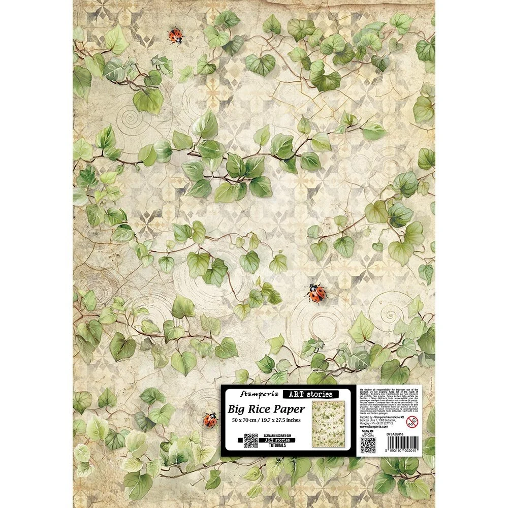 Stamperia - All Around - Rice Paper - 50 x 70cm - Ivy - DFSAJB016