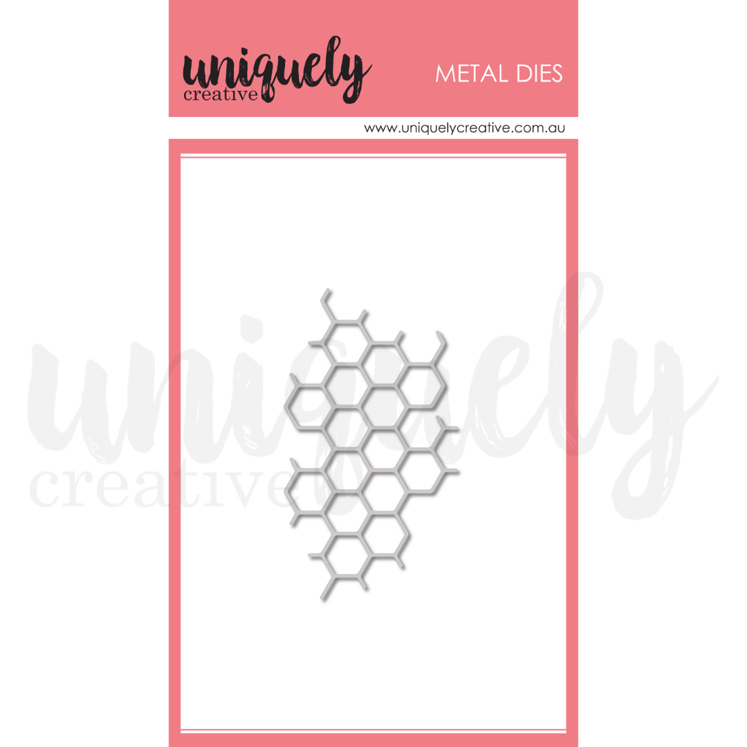 Uniquely Creative - Sweet as Honey - Honeycomb Texture Die - UCD2238