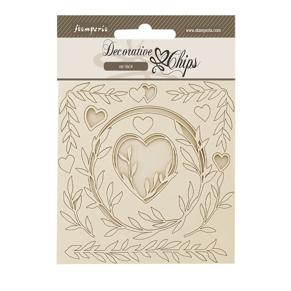 Stamperia - Romance Forever - Decorative Chips - Hearts - SCB200 — Cobwebbs  Craft Studio